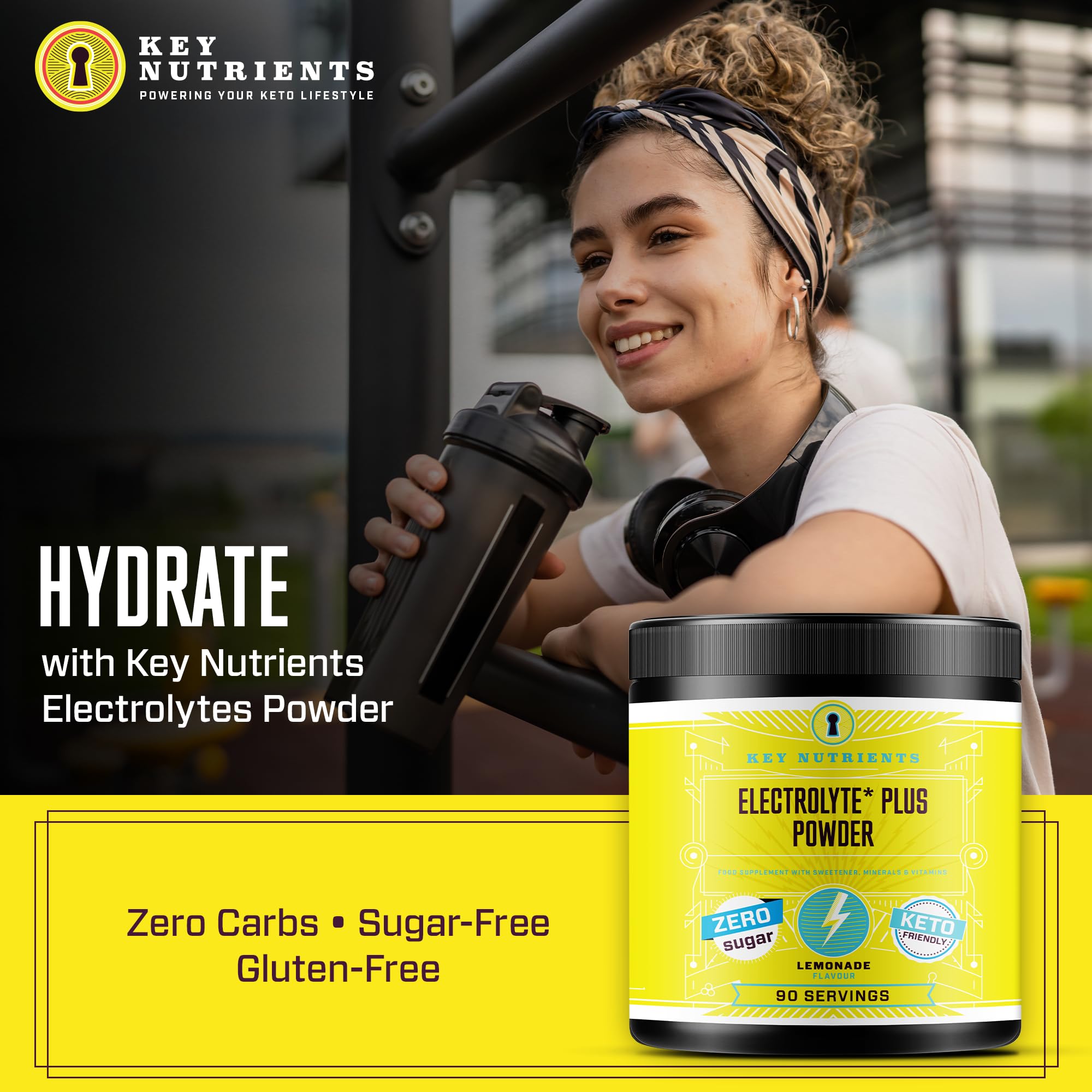 Key Nutrients Electrolytes Hydration Powder - Refreshing Lemonade Drink Mix KEY NUTRIENTS buy supplements canada