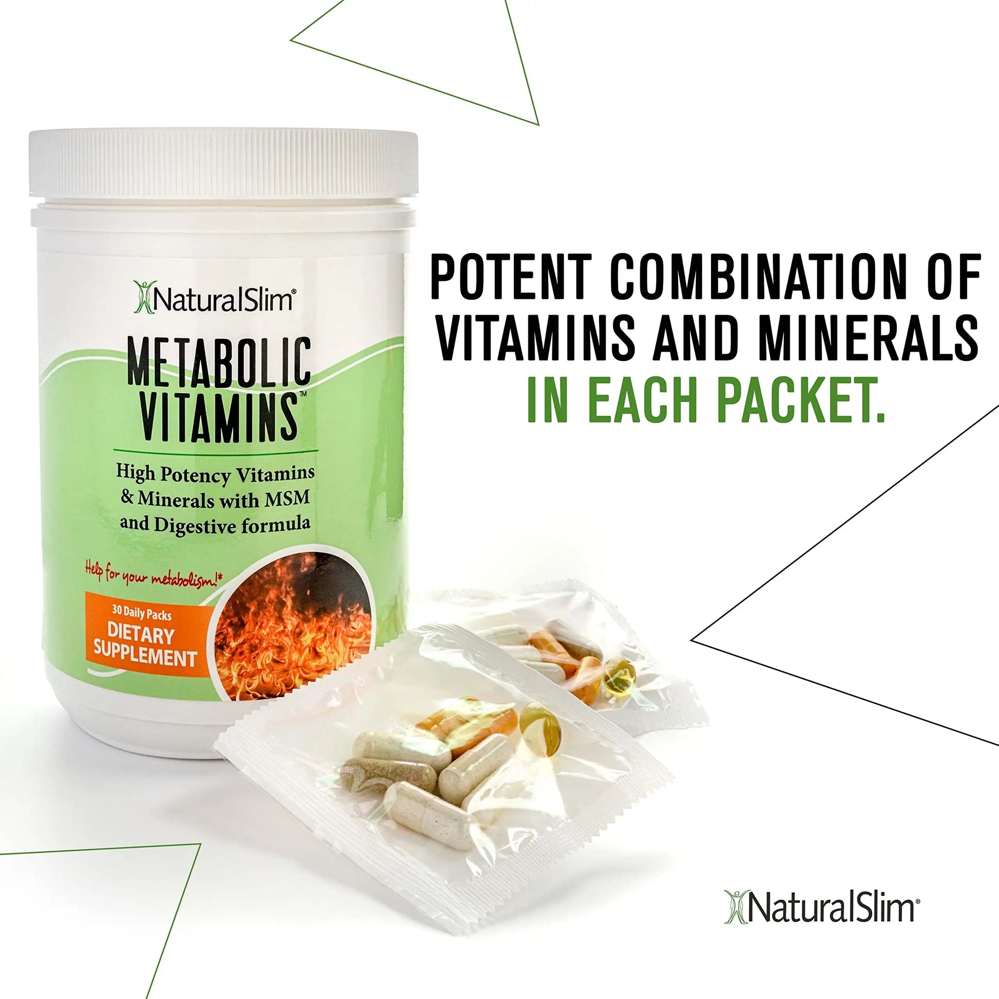 NaturalSlim Metabolic Vitamins - Combination of High Potency Multivitamins, Minerals, B Complex, Msm, & Digestive Formula Supplements NaturalSlim buy supplements canada