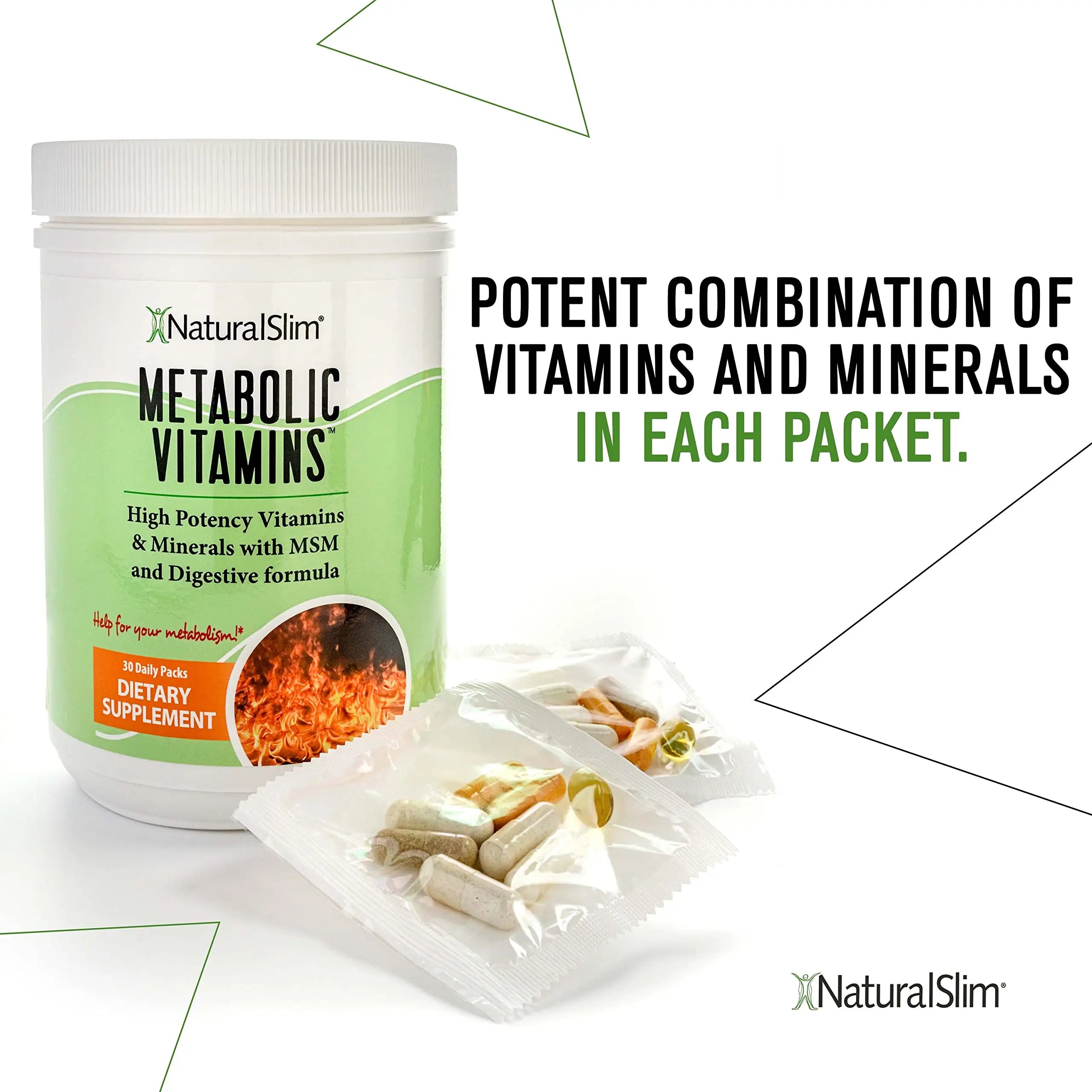NaturalSlim Metabolic Vitamins - Combination of High Potency Multivitamins, Minerals, B Complex, Msm, & Digestive Formula Supplements NaturalSlim buy supplements canada