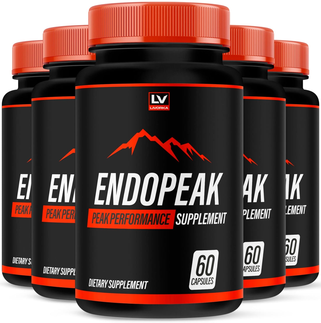 (5 Pack) Endopeak Capsules, Official Advanced Formula, 300 Capsules for 5 Months LIVORKA buy supplements canada