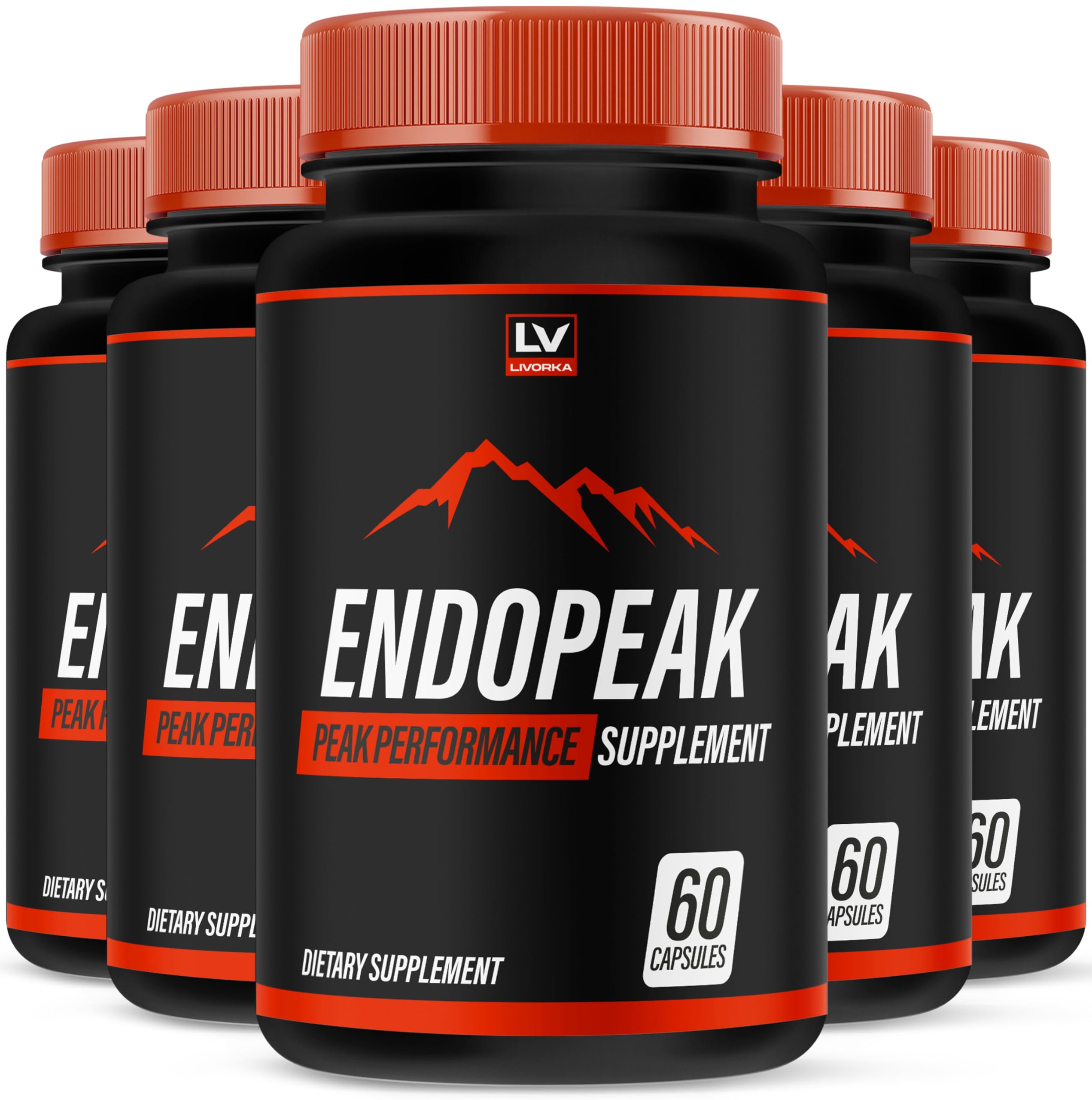 (5 Pack) Endopeak Capsules, Official Advanced Formula, 300 Capsules for 5 Months LIVORKA buy supplements canada