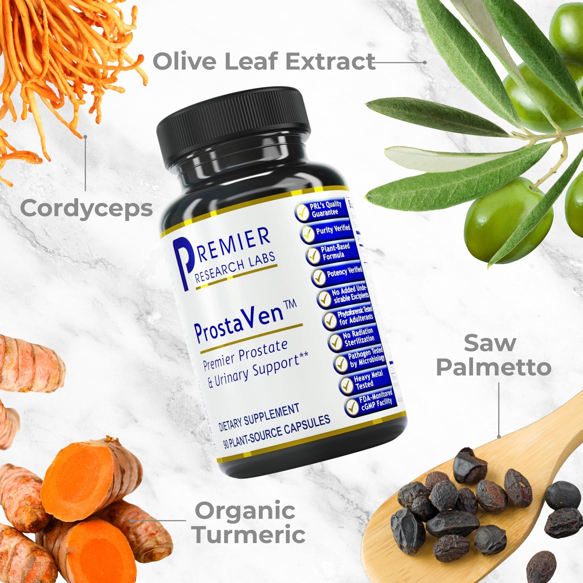 Premier Research Labs ProstaVen - Prostate Supplements for Men, Prostate Health Formula, Natural Supplement with Organic Saw Palmetto - 90 Vegetarian Capsules Premier Research Labs buy supplements canada