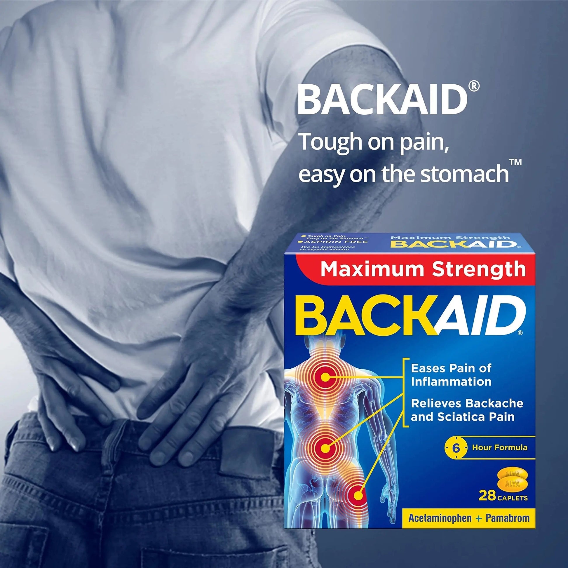 BACKAID Pills 28 Tablets (Pack of 6) Backaid buy supplements canada