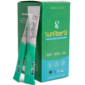 Tomorrow's Nutrition Sunfiber GI, Prebiotic Fiber & Probiotic Blend, 5g Prebiotic Fiber & 8 Billion Probiotics Per Serving, Low FODMAP, 30 Packets, Unflavored Tomorrow's Nutrition buy supplements canada