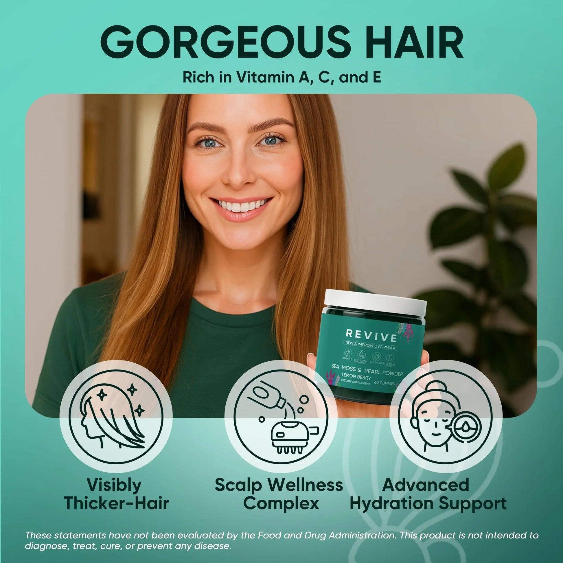 Neonomicon Balmbare Revive Gummies for Hair Loss - Sea Moss Gummies with Vitamin C, Vitamin E, Aloe Vera, Pearl Powder Supports Faster Hair Growth Neonomicon buy supplements canada