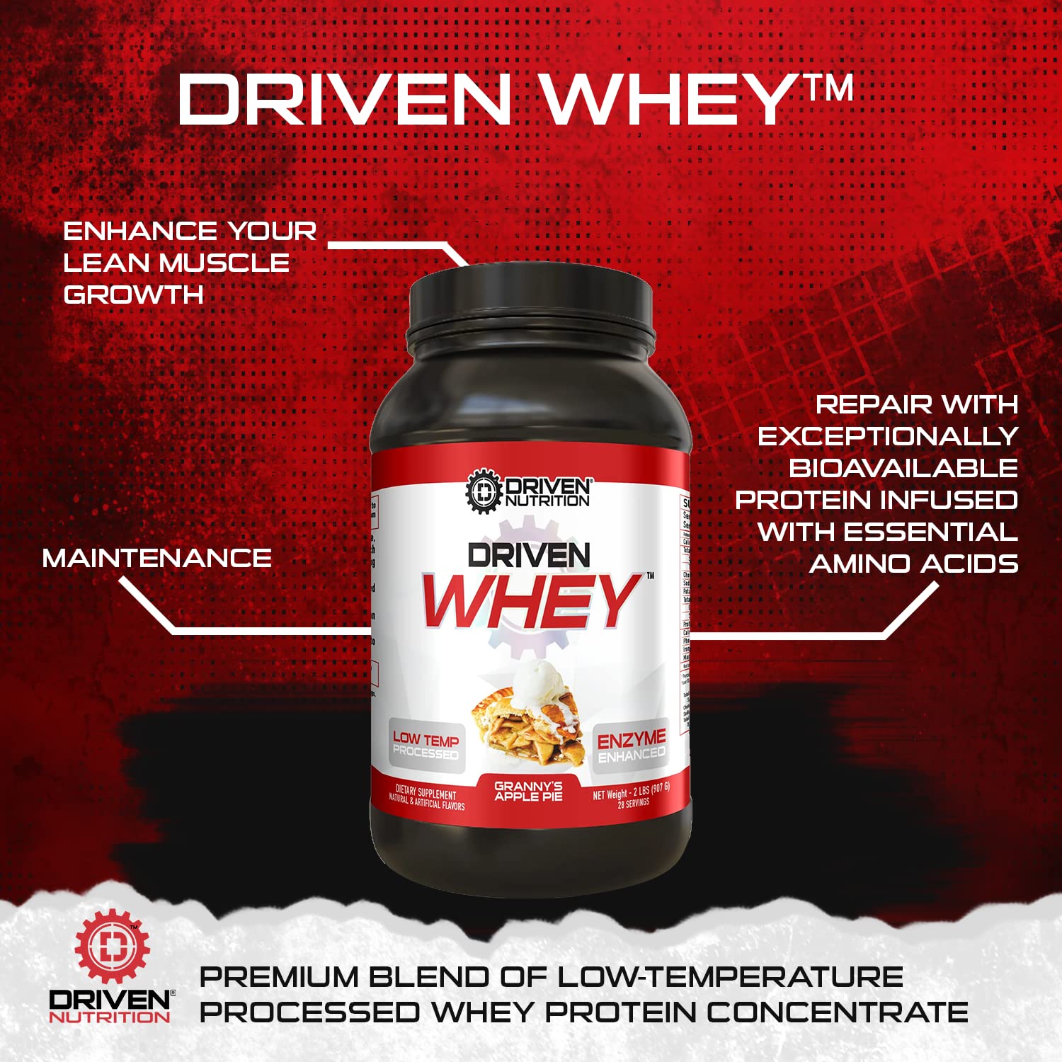 Driven WHEY- Grass Fed Whey Protein Powder: Delicious, Clean Protein Shake Driven Nutrition buy supplements canada