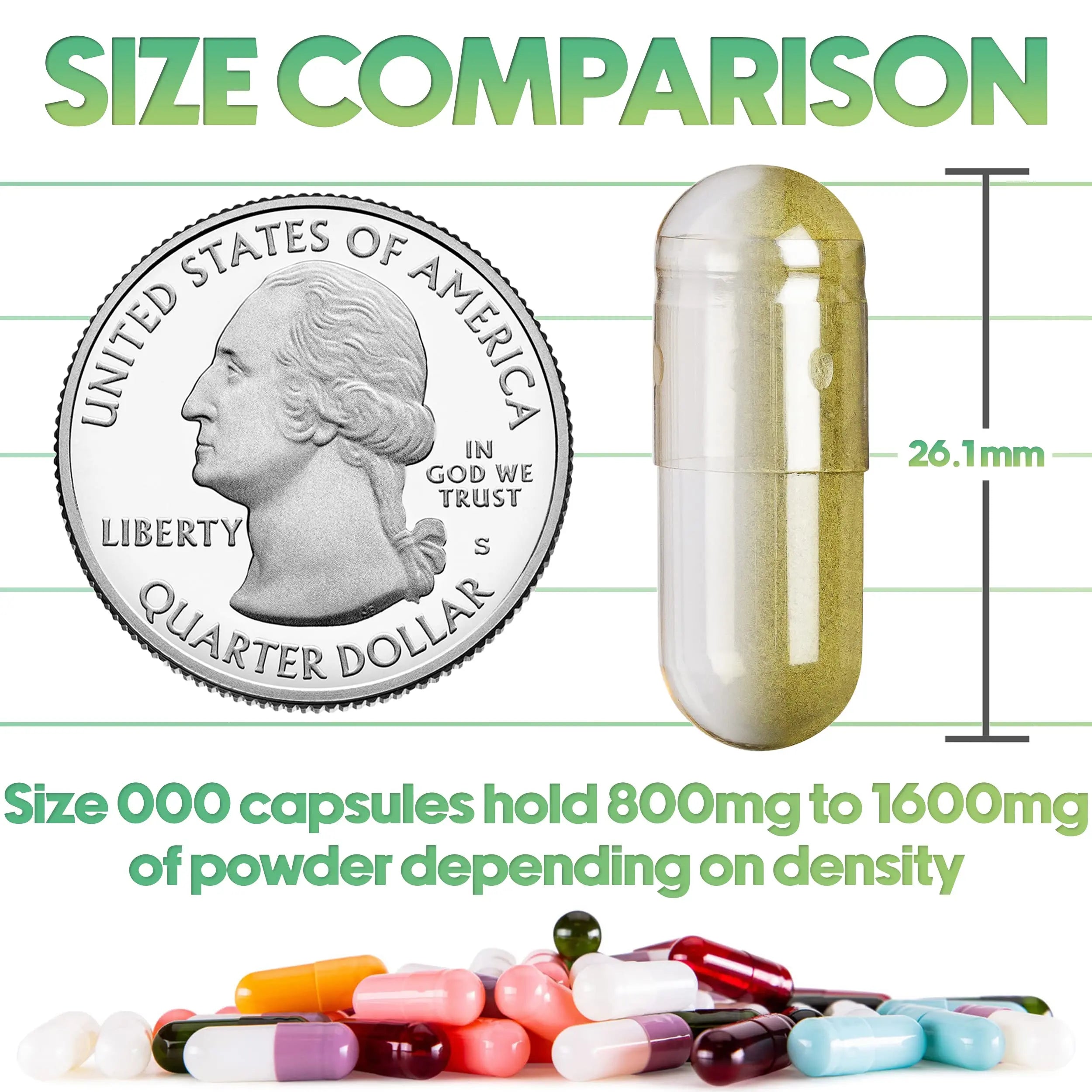 XPRS Nutra Vegan Size 000 Separated Capsules- 1000 Count Premium Empty Caps Separated in Bags - Clear Empty Capsules XPRS Nutra buy supplements canada