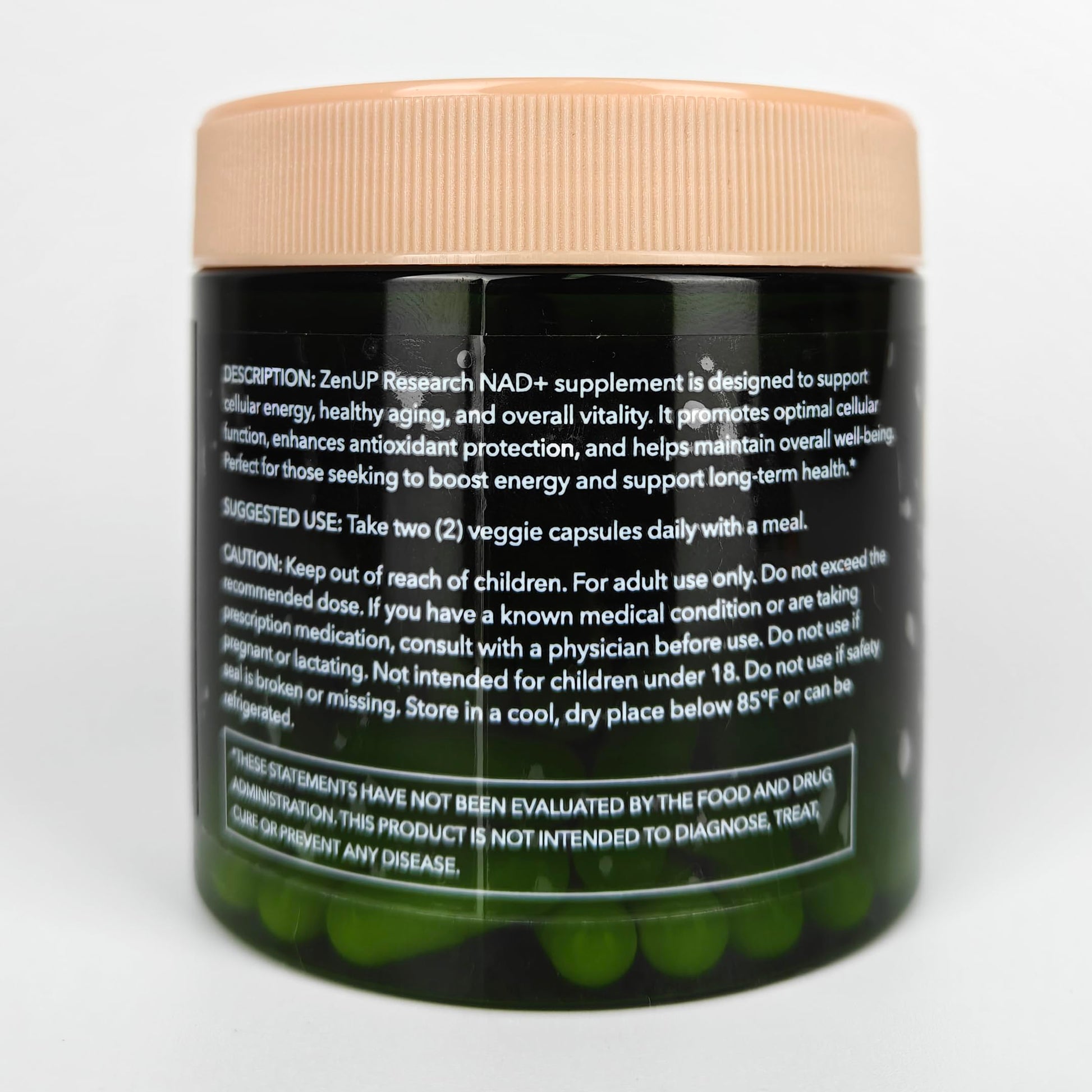 ZenUP NAD+ Supplement | 1100mg Liposomal Nicotinamide Riboside with Resveratrol & Quercetin | Anti-Aging, Cellular Energy, Mental Focus | 120 Caps ZenUP buy supplements canada