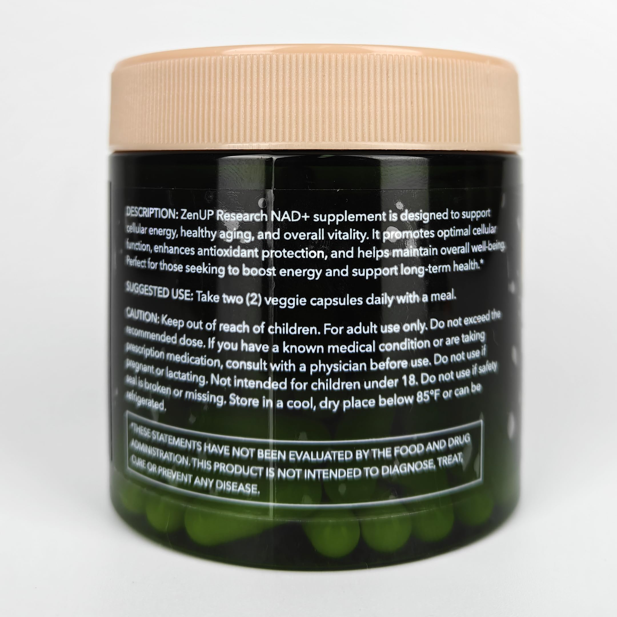 ZenUP NAD+ Supplement | 1100mg Liposomal Nicotinamide Riboside with Resveratrol & Quercetin | Anti-Aging, Cellular Energy, Mental Focus | 120 Caps ZenUP buy supplements canada