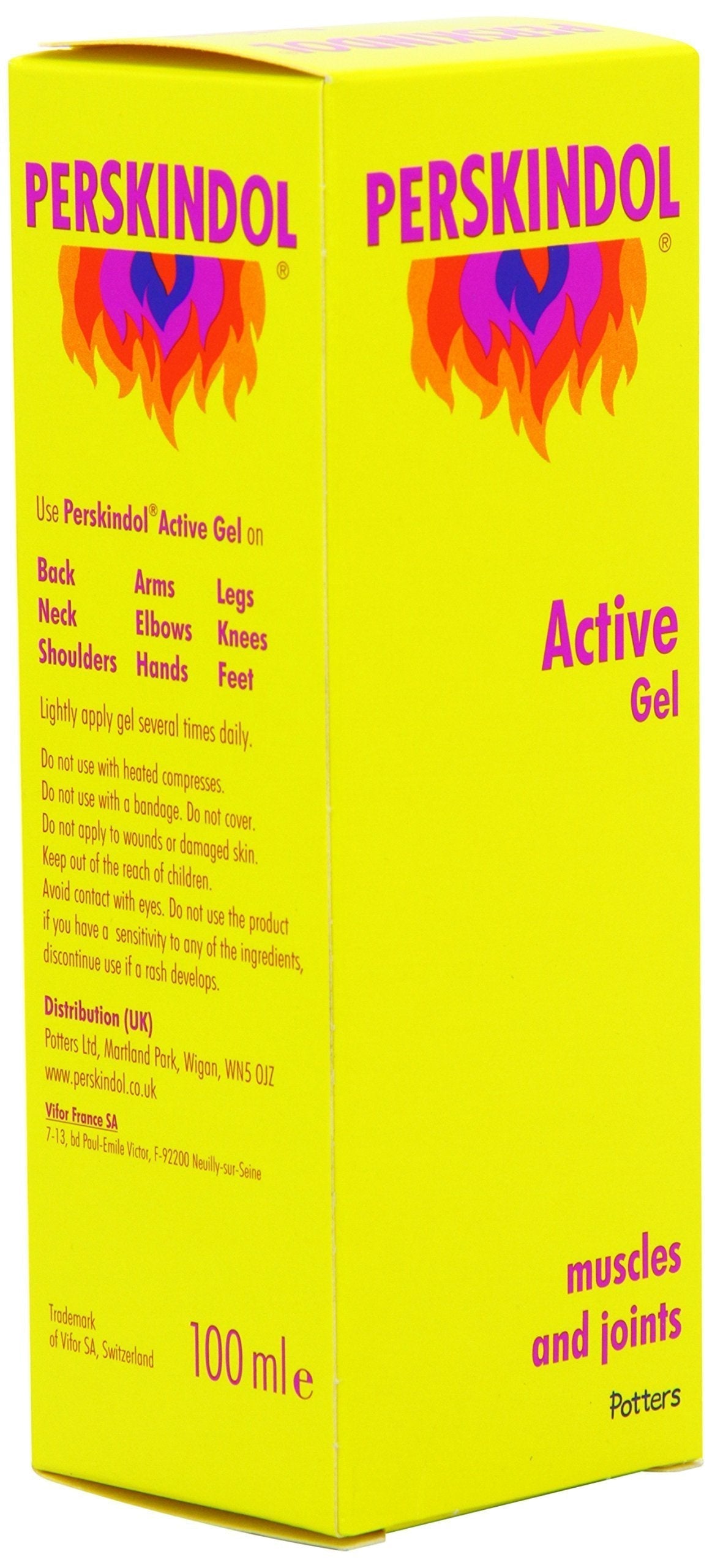 Perskindol Active Gel Dual Action Relief from Joint or Muscle Aches and Pains 100ml Perskindol buy supplements canada