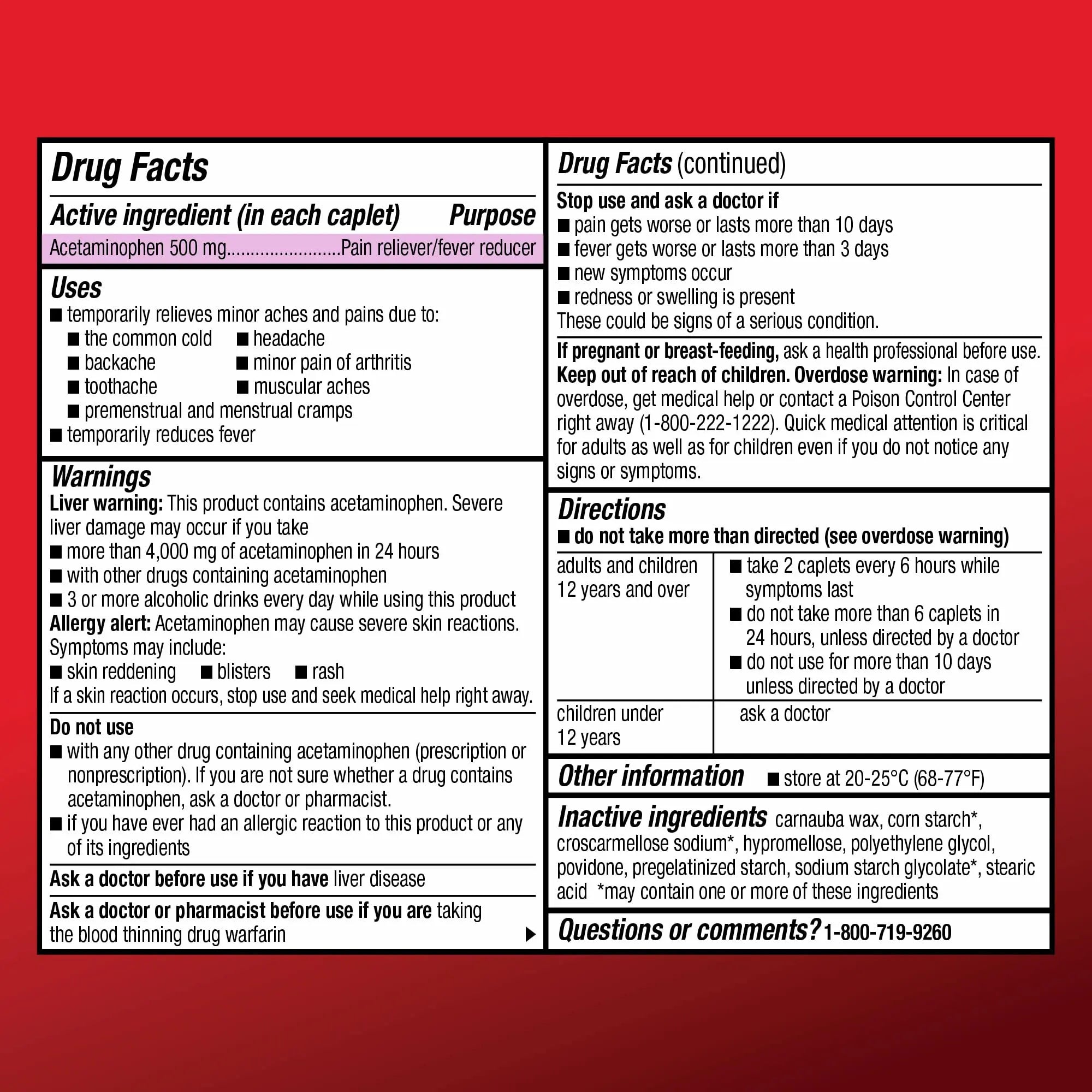 Amazon Basic Care Extra Strength Acetaminophen Caplets 500 mg, Pain Reliever and Fever Reducer, Gentle on Stomach, For Arthritis Pain, Backache Pain and More, 50 Packets of 2 Capsules Each, 100 Count Amazon Basic Care buy supplements canada