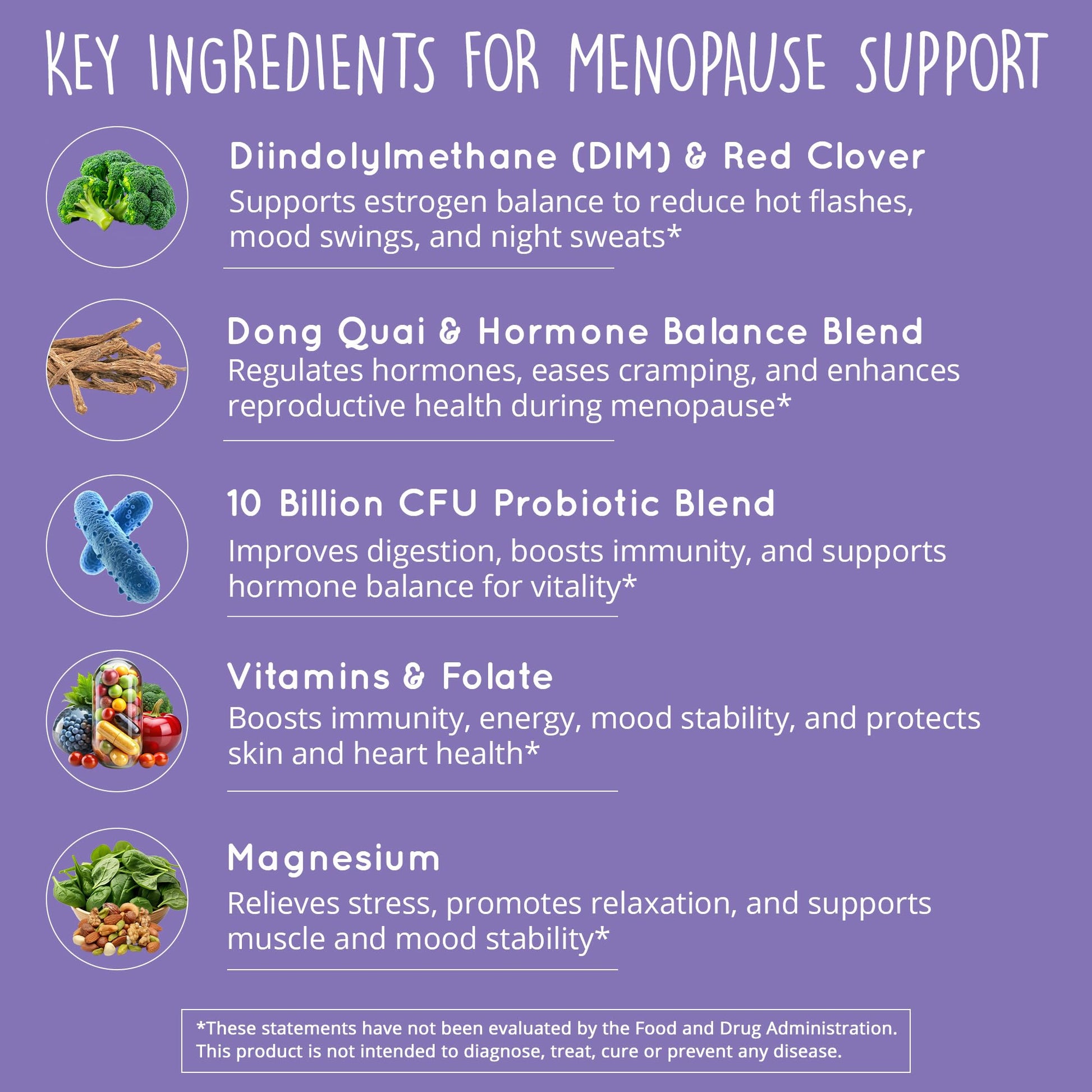 Menopause Supplements for Women – DIM Supplement + Probiotics | Estrogen Metabolism & Hormone Balance Support | Perimenopause Relief | Hot Flashes, Mood Swings & Night Sweats | Dong Quai | 60 Ct Happy Healthy Hippie buy supplements canada