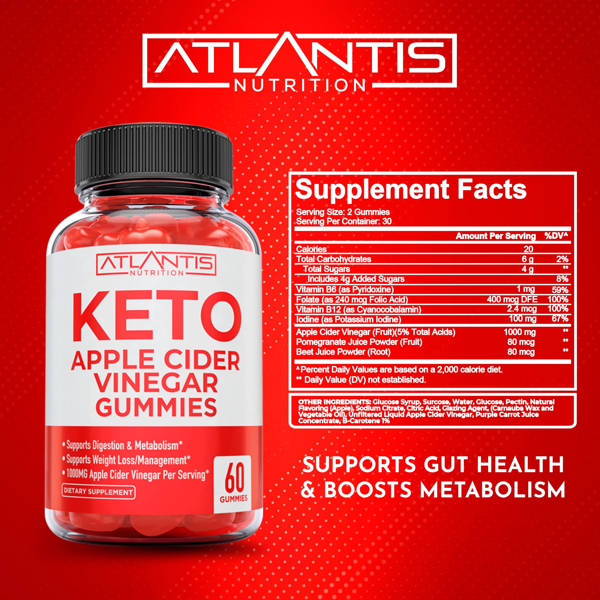 Keto ACV Gummies for Weight Loss - Apple Cider Vinegar Keto ACV Gummies Formulated Atlantis Nutrition buy supplements canada