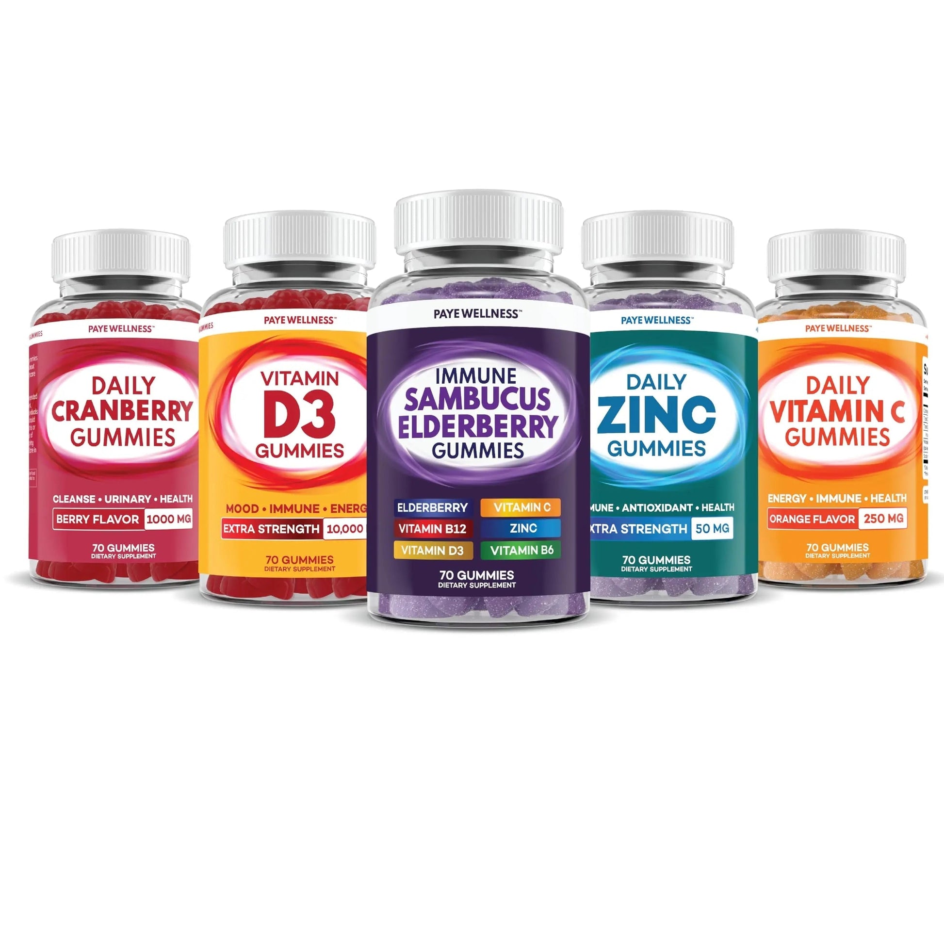 Elderberry Gummies Immune Support, Daily Support for Kids and Adults*, with Sambucus Elderberry, Zinc, Vitamin C, D3, B6, B12, Plus PAYÉ buy supplements canada