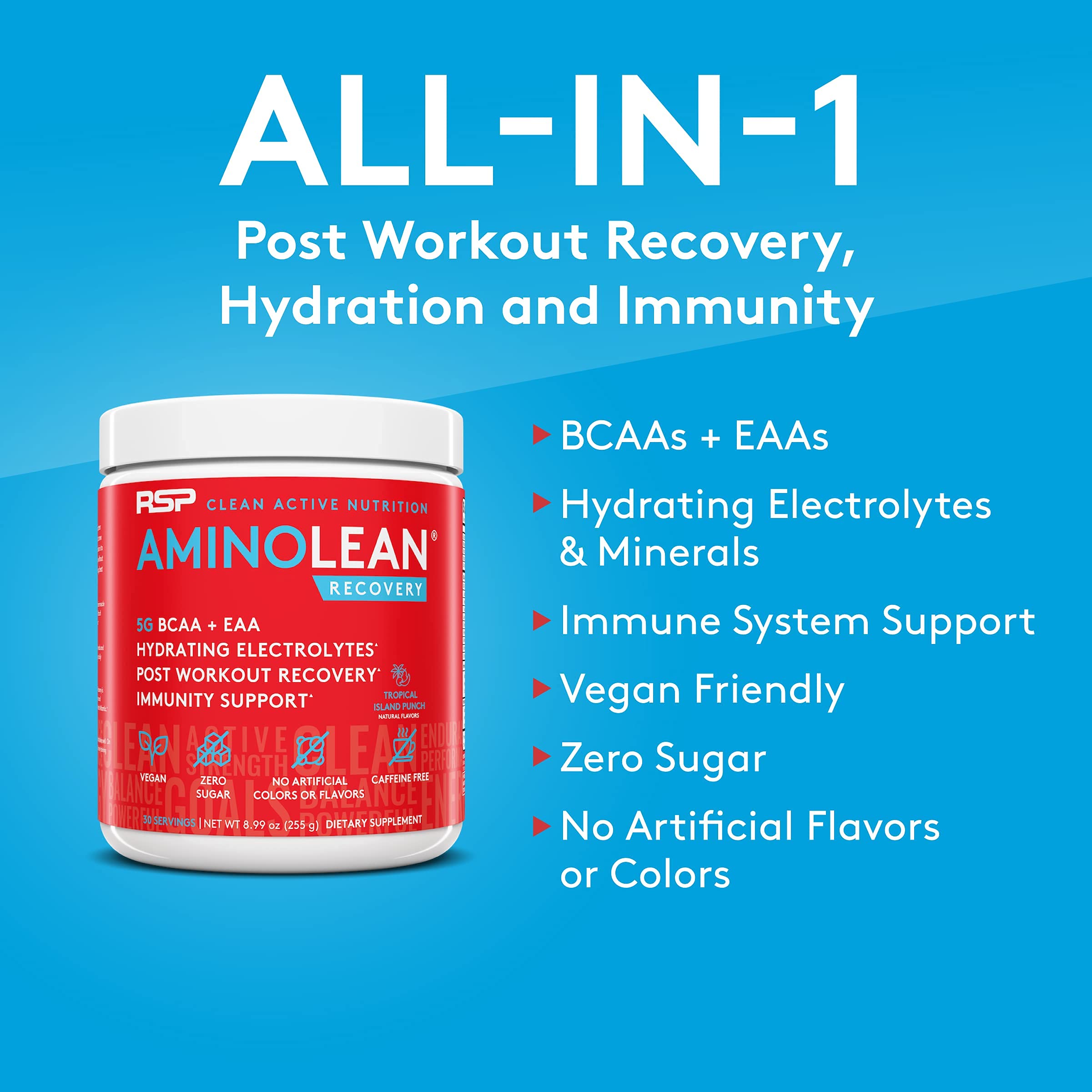 RSP NUTRITION AminoLean Pre Workout Energy (Fruit Punch 30 Servings) with AminoLean RSP NUTRITION buy supplements canada
