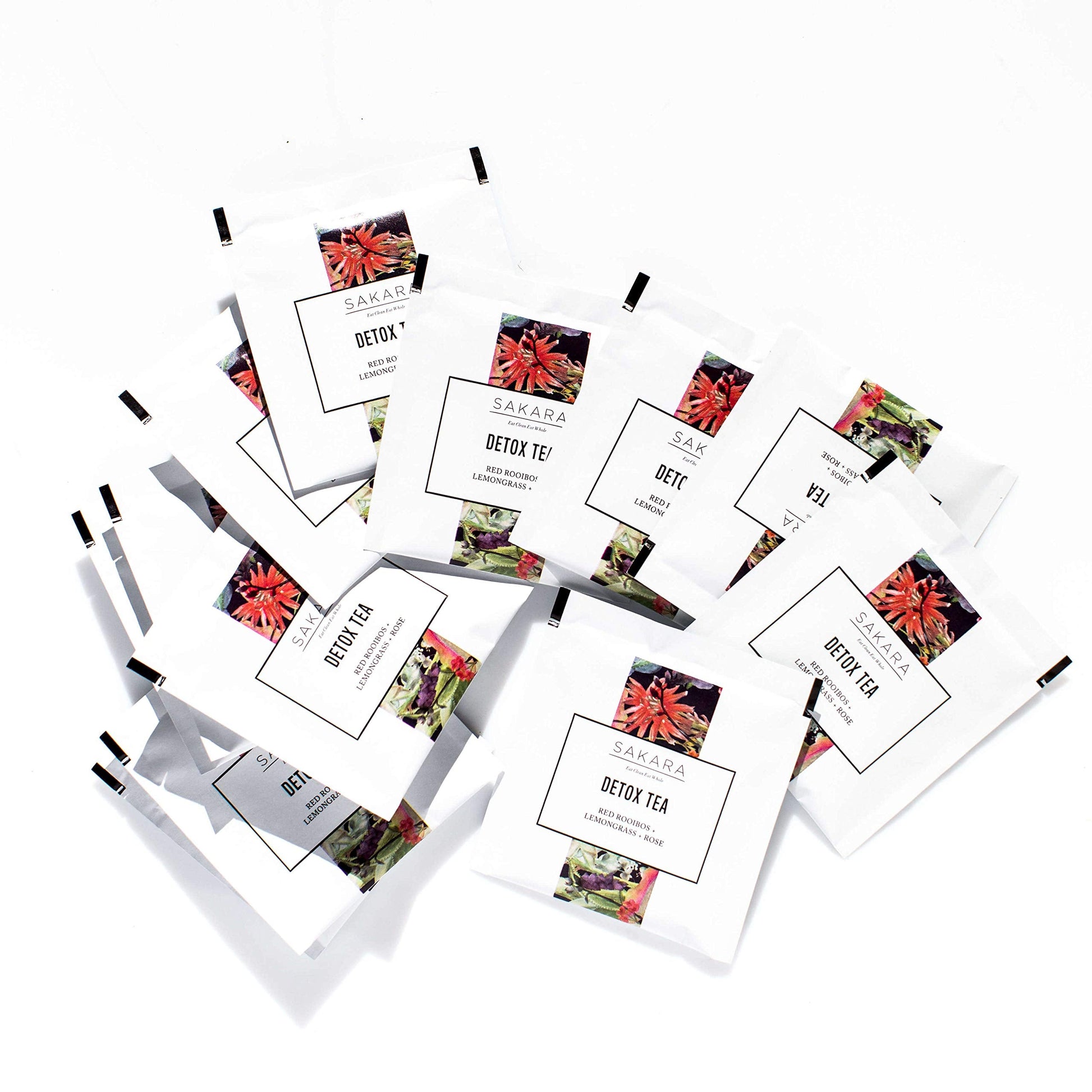 Sakara Detox Tea - Herbal Tea with Rose Petals, Lemon Peel, Lemongrass, & Rooibos SAKARA buy supplements canada