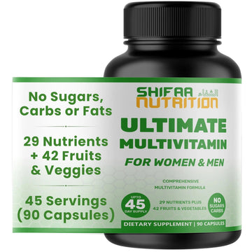 SHIFAA NUTRITION Halal Vitamins, Multivitamin for Women & Men – Comprehensive Support for Heart, Brain, Eye & Immune Health SHIFAA NUTRITION buy supplements canada