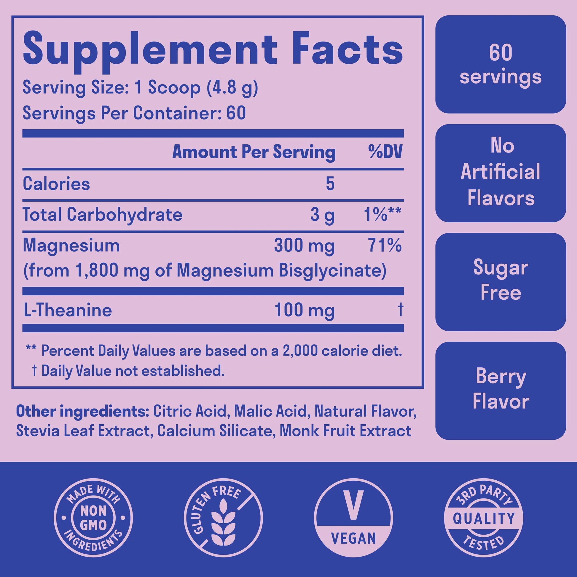 Magnesium Glycinate Powder + L-Theanine | 60 Servings | 300 mg per Scoop High Absorption Chelated Magnesium Powder for Sleep - Natural Mixed Berry Flavor, No Sugar, Support Restful Sleep & Relaxation Nuven Naturals buy supplements canada