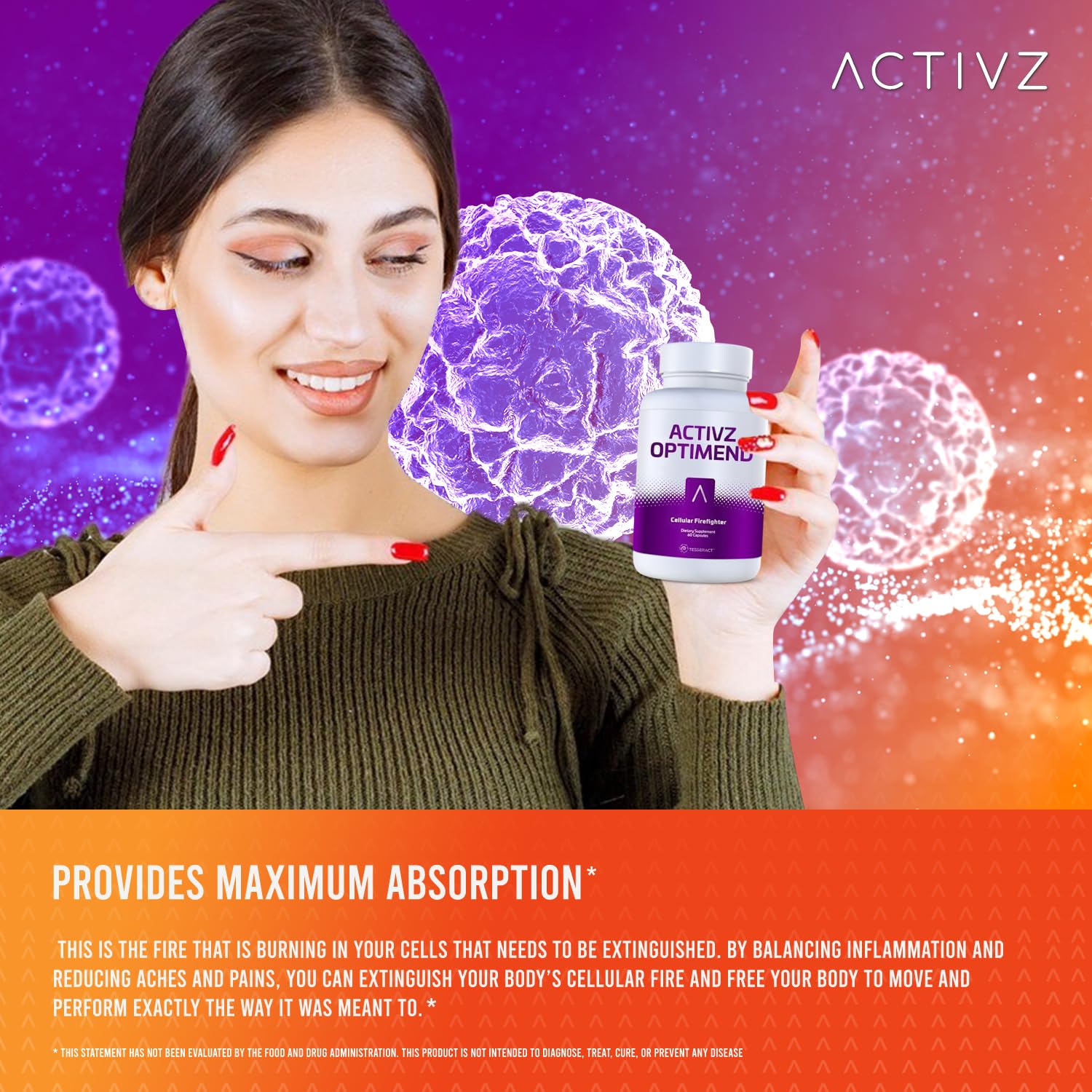 ACTIVZ Optimend - Advanced Joint Mobility and Comfort Support with Enhanced Bioavailability Using CyLoc Dextrin and DexKey Technology - 60 Capsules ACTIVZ buy supplements canada