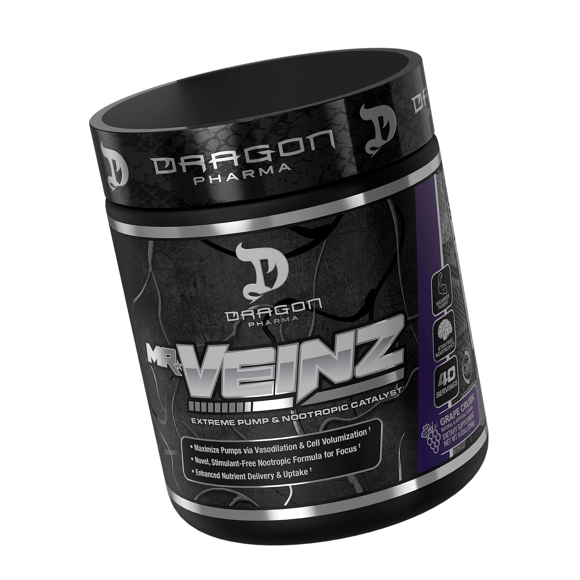 DRAGON PHARMA Mr. Veinz Stim Free Pre-Workout, Extreme Pump & Nootropic Catalyst DRAGON PHARMA buy supplements canada