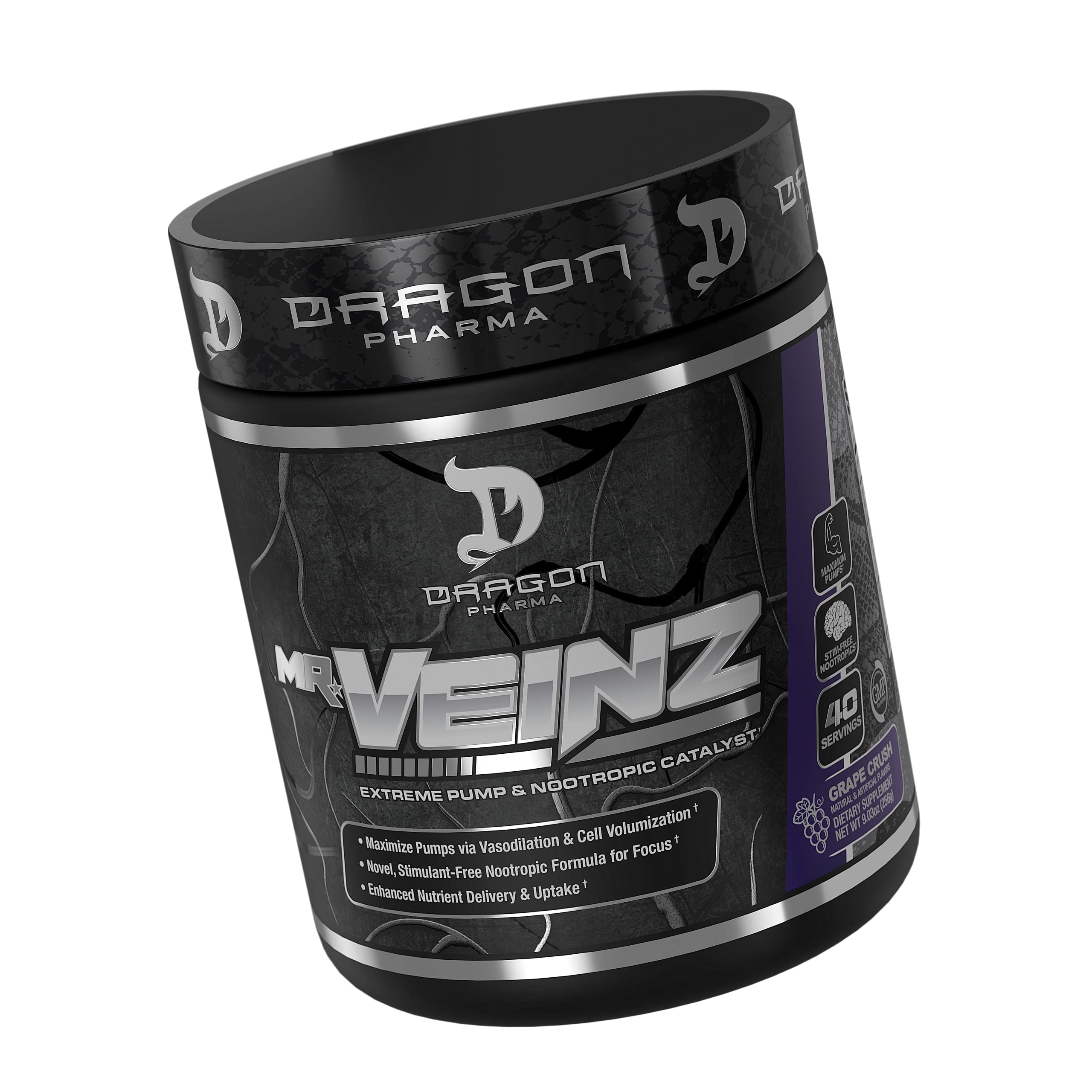DRAGON PHARMA Mr. Veinz Stim Free Pre-Workout, Extreme Pump & Nootropic Catalyst DRAGON PHARMA buy supplements canada