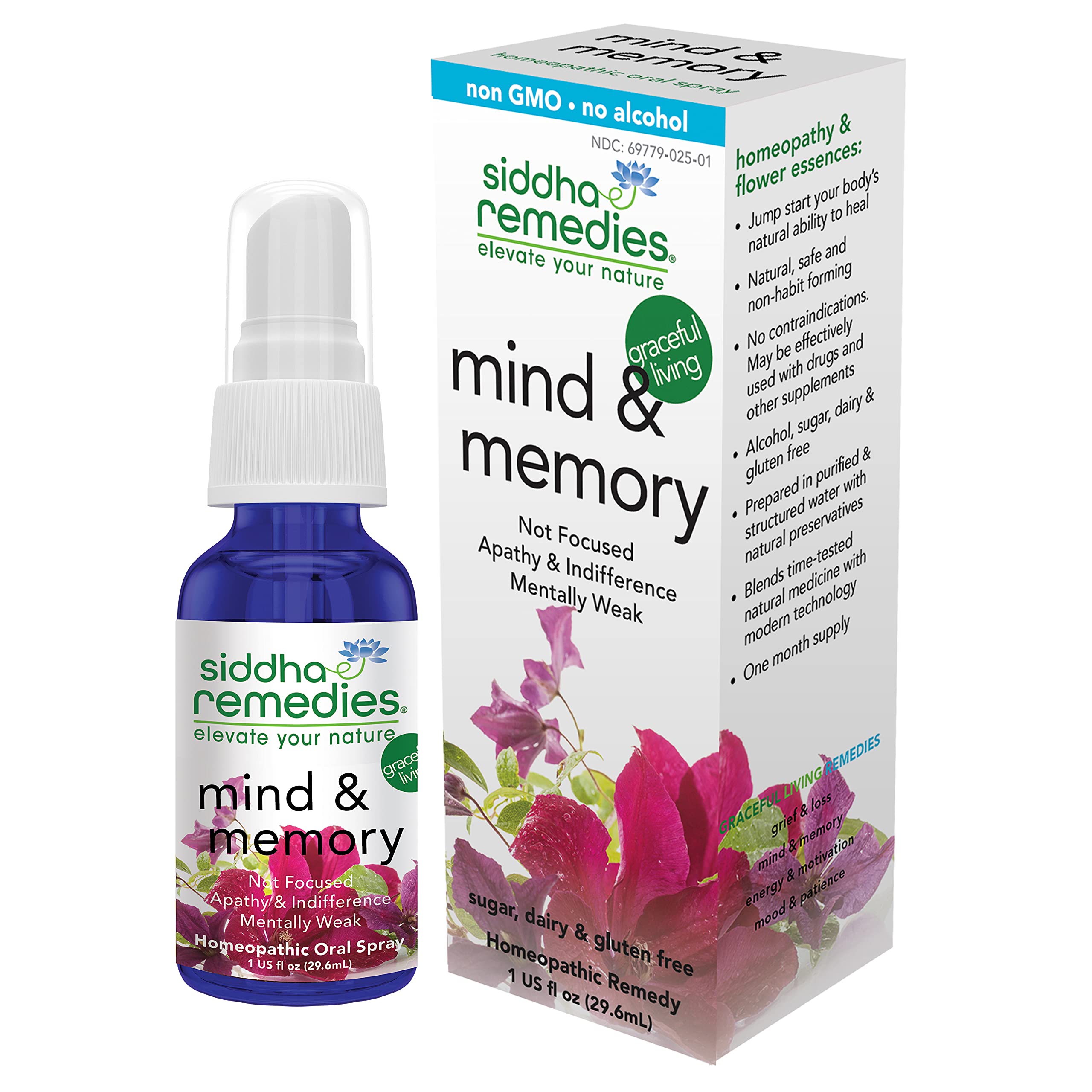 Siddha Remedies Mind & Memory Spray for Apathy, Indifference & Low Focus Siddha buy supplements canada