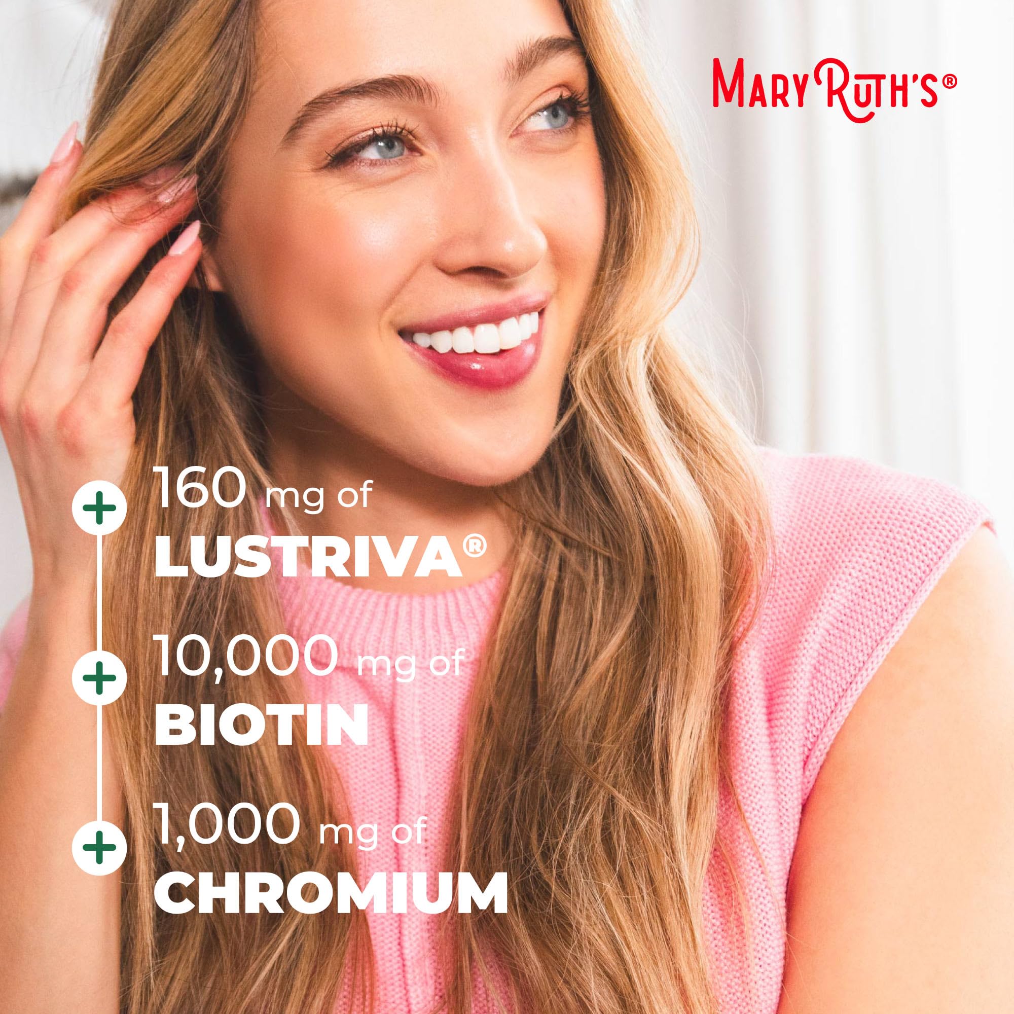 MARYRUTH'S Liquid Multivitamin + Hair Growth | Biotin 10000mcg | Lustriva Hair Growth Supplement | Clinically Tested in Women for Thicker Hair MARYRUTH'S buy supplements canada