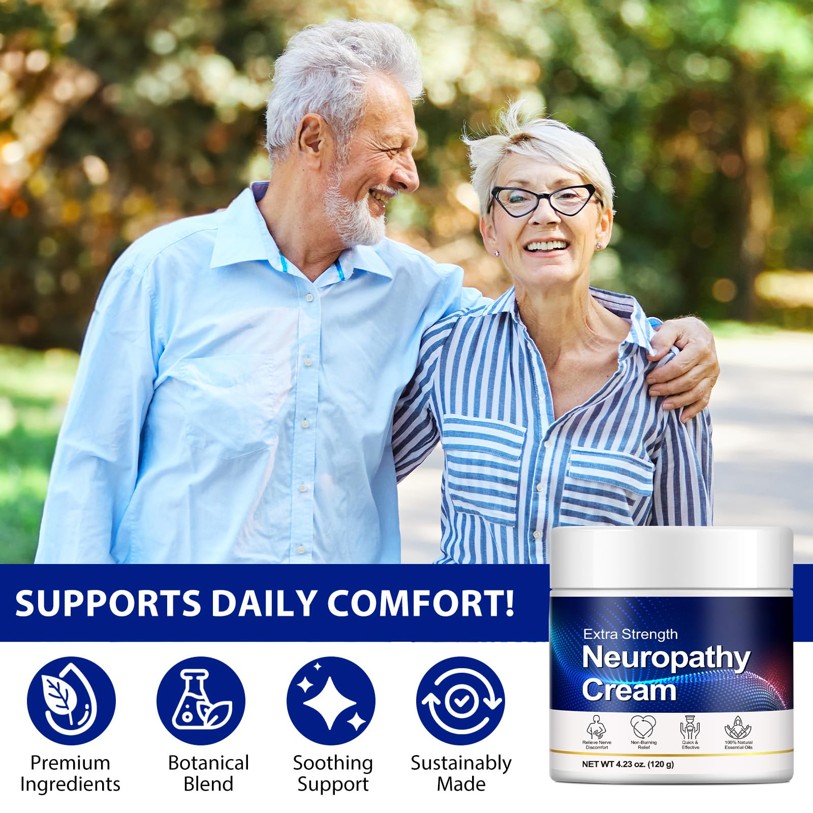 Neuropathy Cream for Feet, Legs & Hands – Lightweight, Plant-Based Formula with Cooling Comfort, 120g CFXYHNOX buy supplements canada