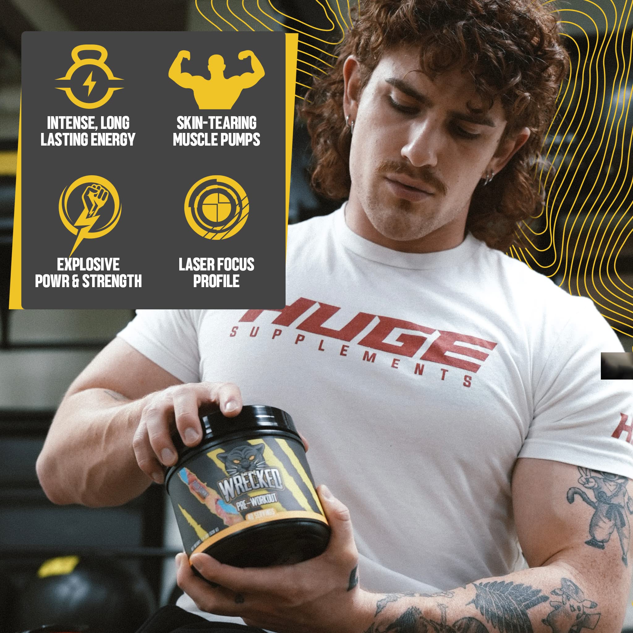 Huge Supplements Wrecked Pre-Workout, 30G+ Ingredients Per Serving to Boost Energy Huge Supplements buy supplements canada