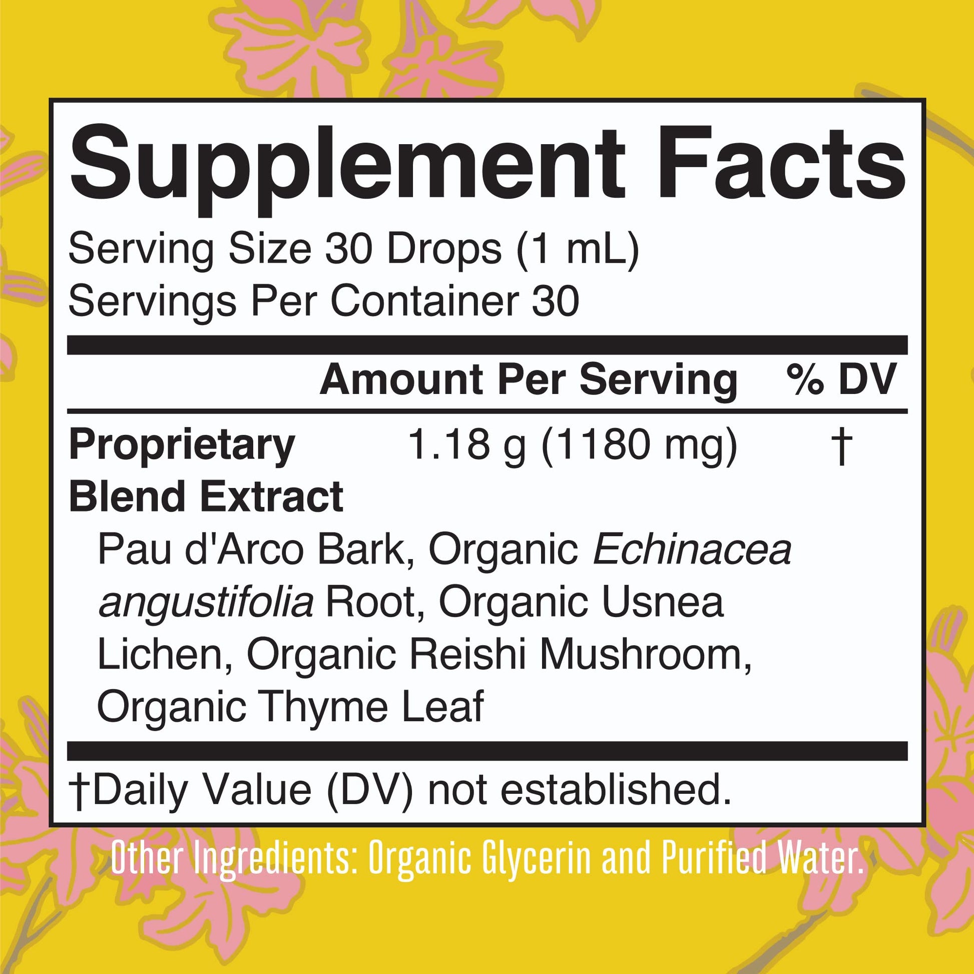 MaryRuth Organics PAU D'Arco Herbal Blend | Reishi Mushroom | Echinacea angustifolia Root | Usnea Lichen | Thyme Leaf | Vegan | Non-GMO Project Verified | Gluten Free | 30 Servings | 1 Fl Oz MARYRUTH'S buy supplements canada
