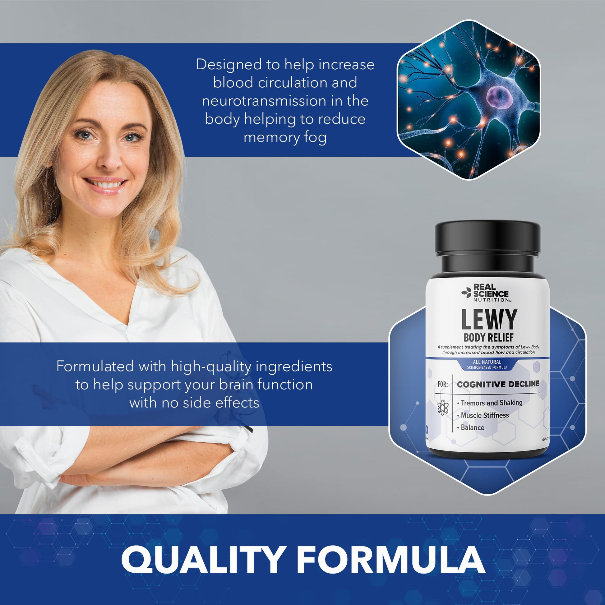 Real Science Nutrition Offers Lew-X - A Nutritional Supplement Formulated for Lewy Body Relief to Support Memory & Clarity, Cognitive Enhancement, Relieve Tremors, Shaking, and Muscle Stiffness, Real Science Nutrition buy supplements canada