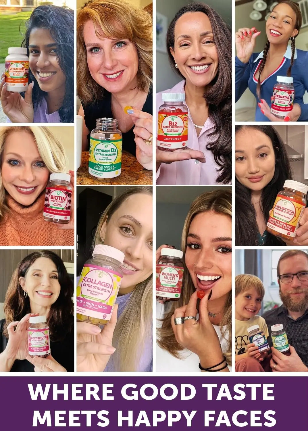 Lunakai USA Made Women 50+ Multivitamin & Probiotic Gummies Bundle – Immune & Digestive Support – 60 Non-GMO Gummies Each Lunakai buy supplements canada