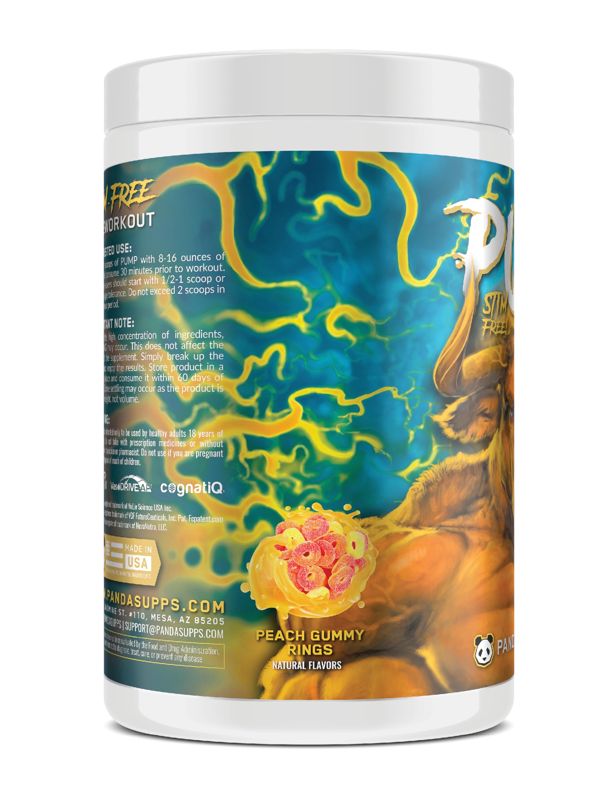 Underground Bio Labs Panda Supps Pump: Stimulant-Free Pre-Workout, No-Clump Formula Underground Bio Labs buy supplements canada