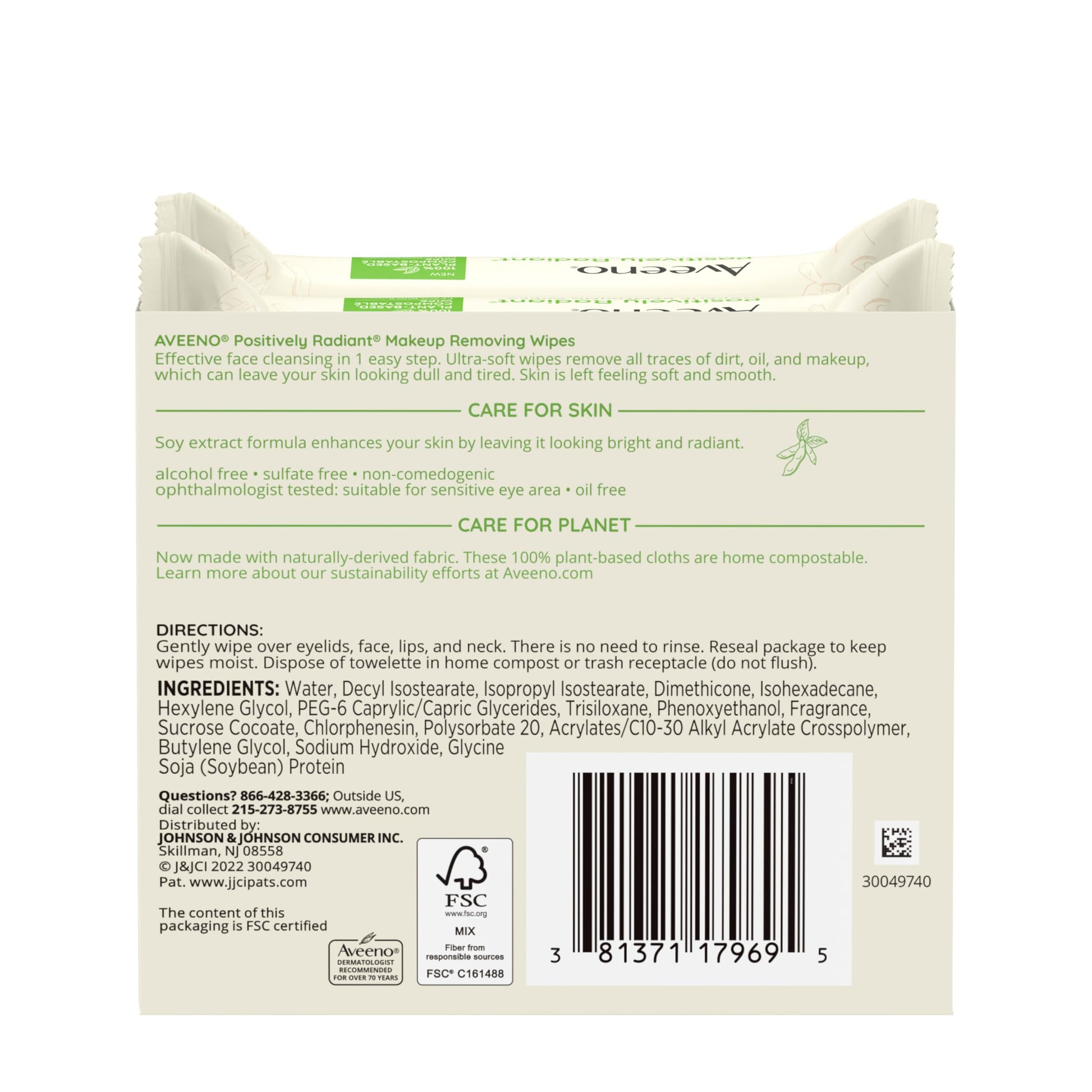 Aveeno Positively Radiant Makeup Remover Wipes, Oil Free, Alcohol Free, Non-Comedogenic Facial Cleansing Wipes, Gentle Face Wipes for Sensitive Skin Aveeno buy supplements canada