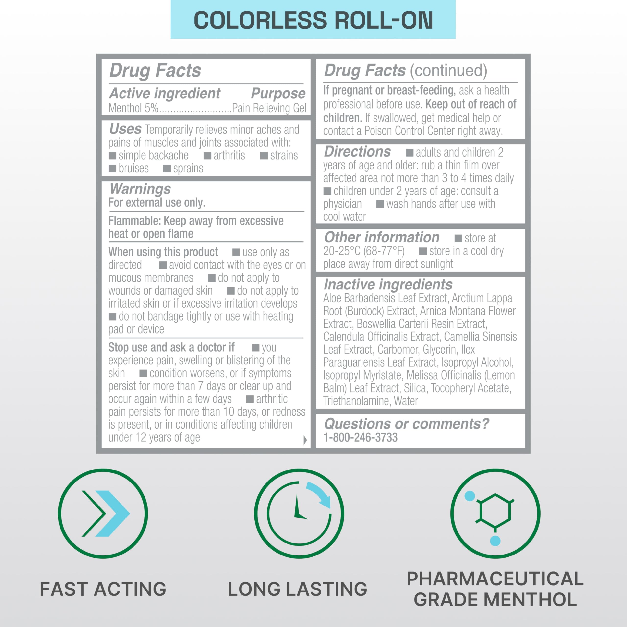 Biofreeze Professional Colorless Pain Relief Roll On, Knee & Simple Backache Relief, Arthritis Pain Reliever, Neck Pain Relief, Cooling Joint Pain Relief, Roll-On Menthol Gel 3 Fl Oz Biofreeze buy supplements canada
