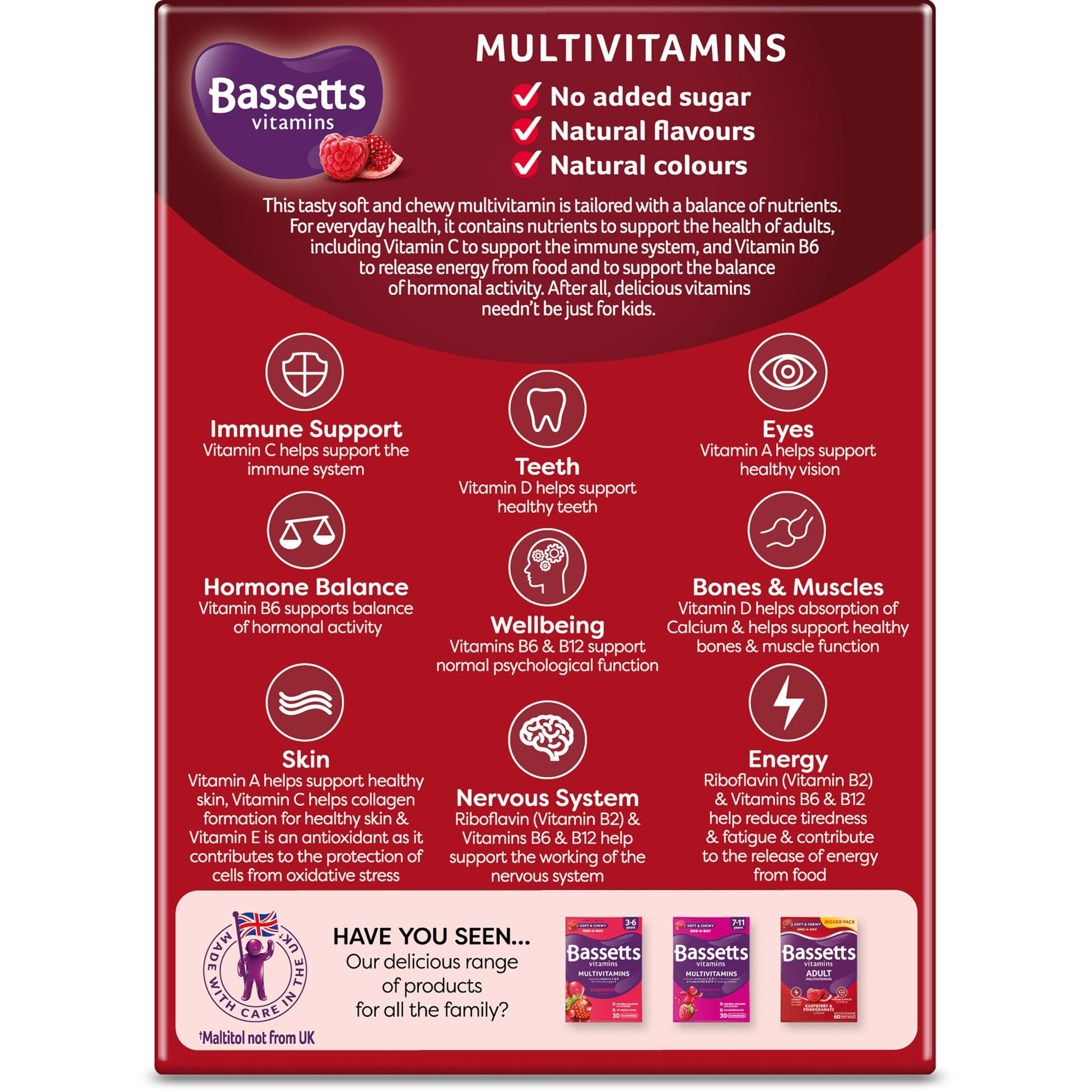 Bassetts Vitamins Adults Multivitamins 30's, 97.2 g Bassetts Vitamins buy supplements canada
