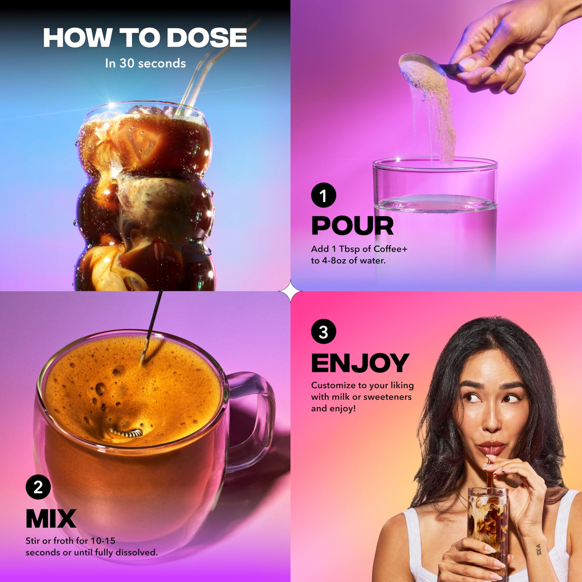 Everyday Dose Premium Adaptogenic Mushroom Coffee with Grass-Fed Collagen, Chaga, Lions Mane & L-Theanine for Better Focus, Energy, Digestion, Skin, and Immunity 30 Servings Everyday Dose buy supplements canada