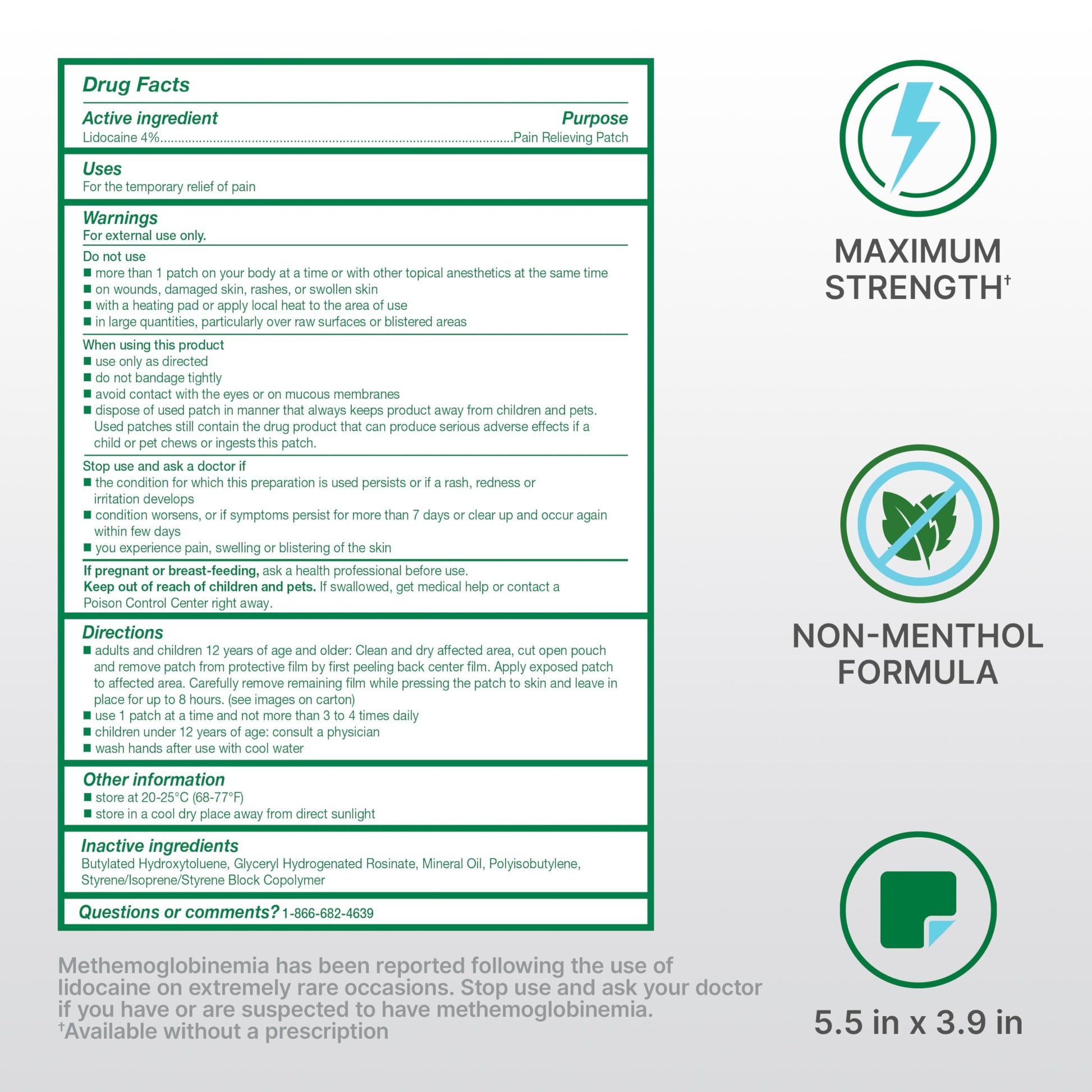 Biofreeze Ultraflex Maximum Strength 4% Lidocaine Patches, Non-Menthol, Flexible Pain Relief Patch for Lower Back, Lidocaine Patch for Neck, Knee, Shoulder, 4 Large Pain Patches Biofreeze buy supplements canada