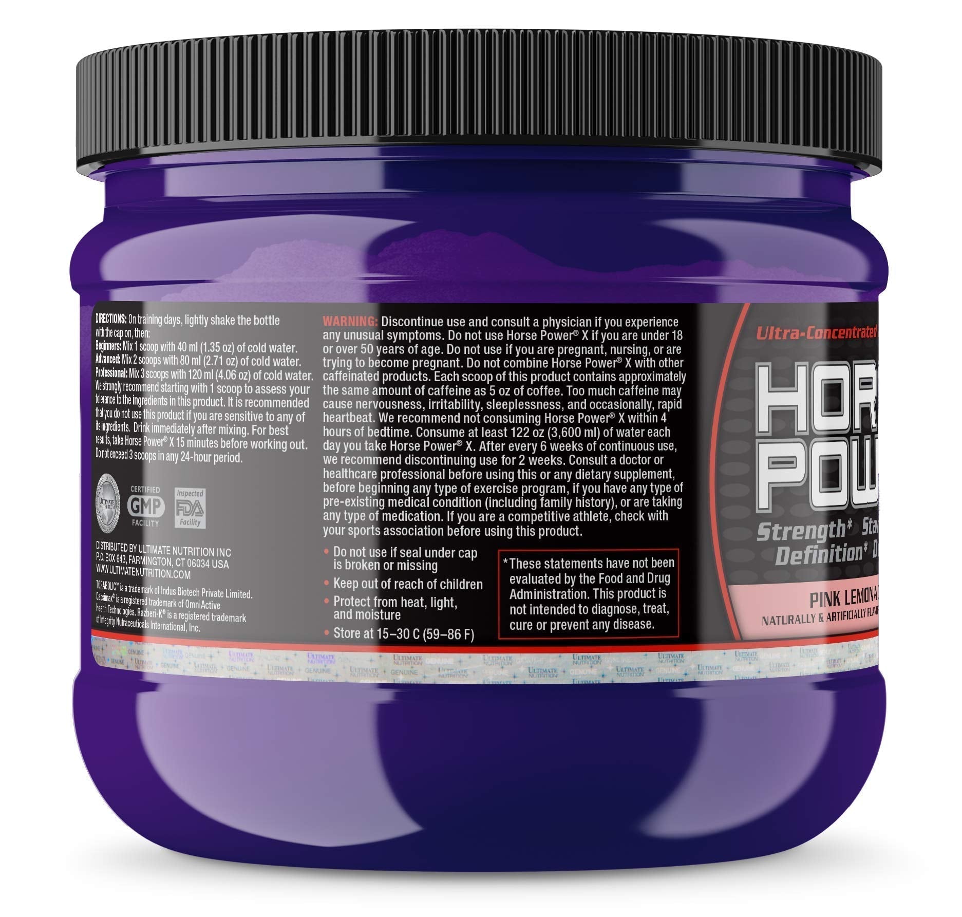Ultimate Nutrition Horse Power X, Concentrated Pre Workout Supplement, Creatine Ultimate Nutrition buy supplements canada
