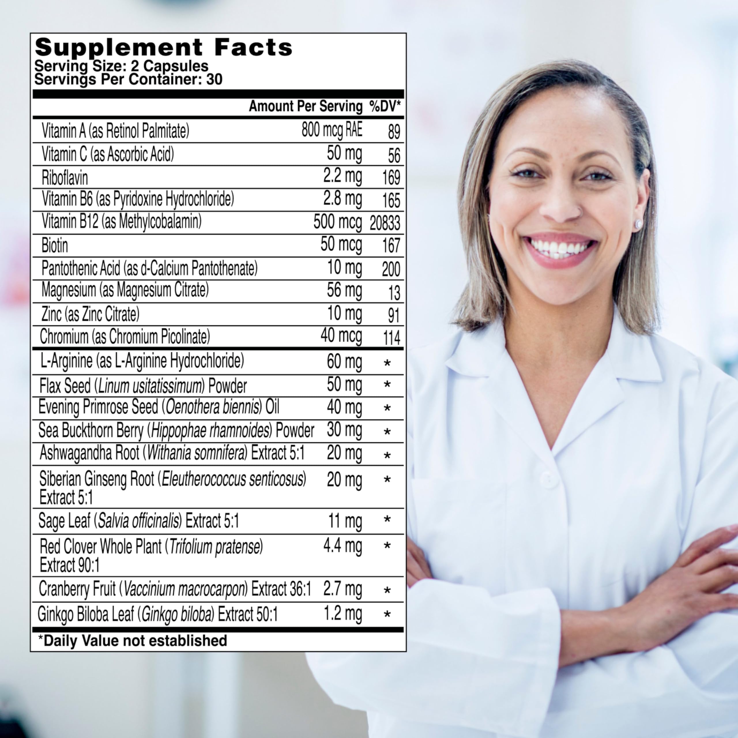 Health & Her Menopause Supplements for Women - Multi-Nutrient Support, Menopause Vitamins for Energy, Bones, Muscles, Skin & Hair, Vegan, Gluten-Free, Non GMO (60ct - 1 Month) Health and Her buy supplements canada