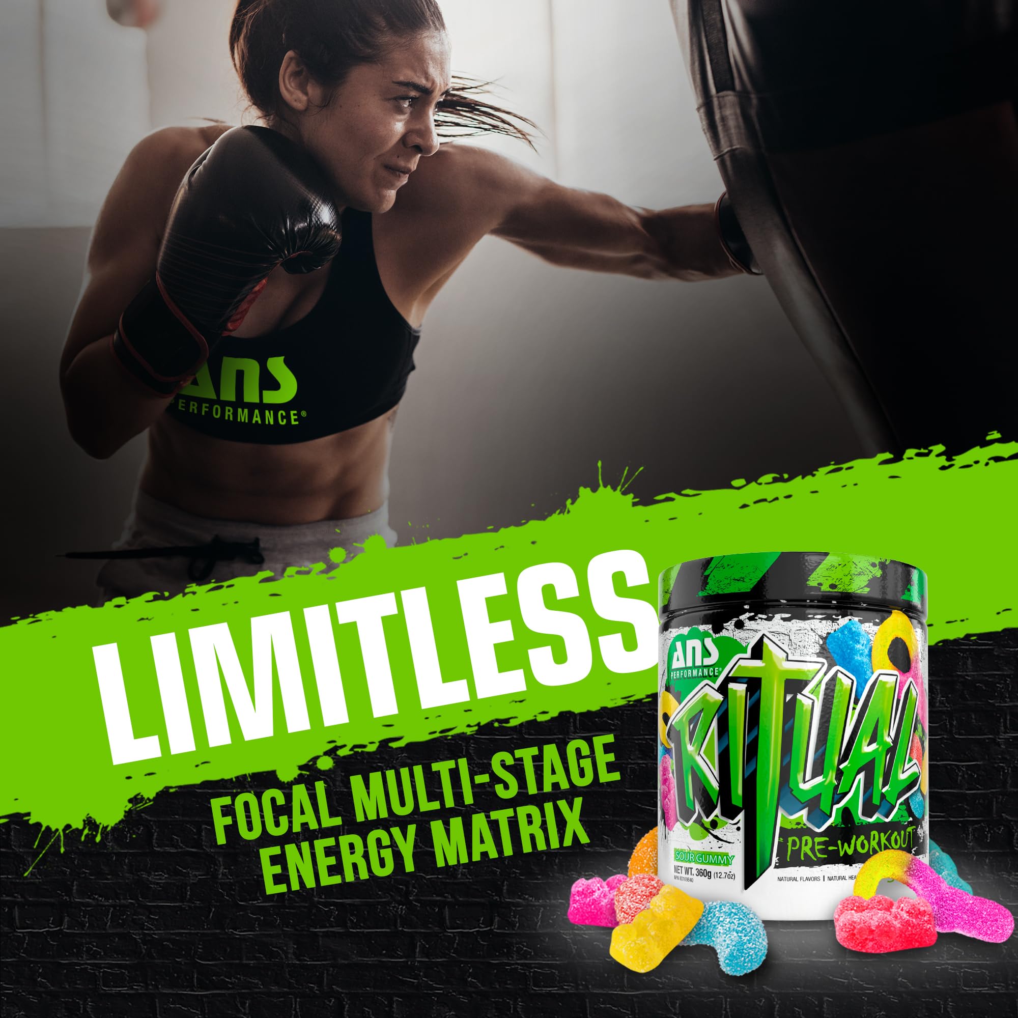 ANS Performance Ritual Pre Workout (30 Servings, 12.7 oz) - Complete Preworkout Formula ANS Performance buy supplements canada