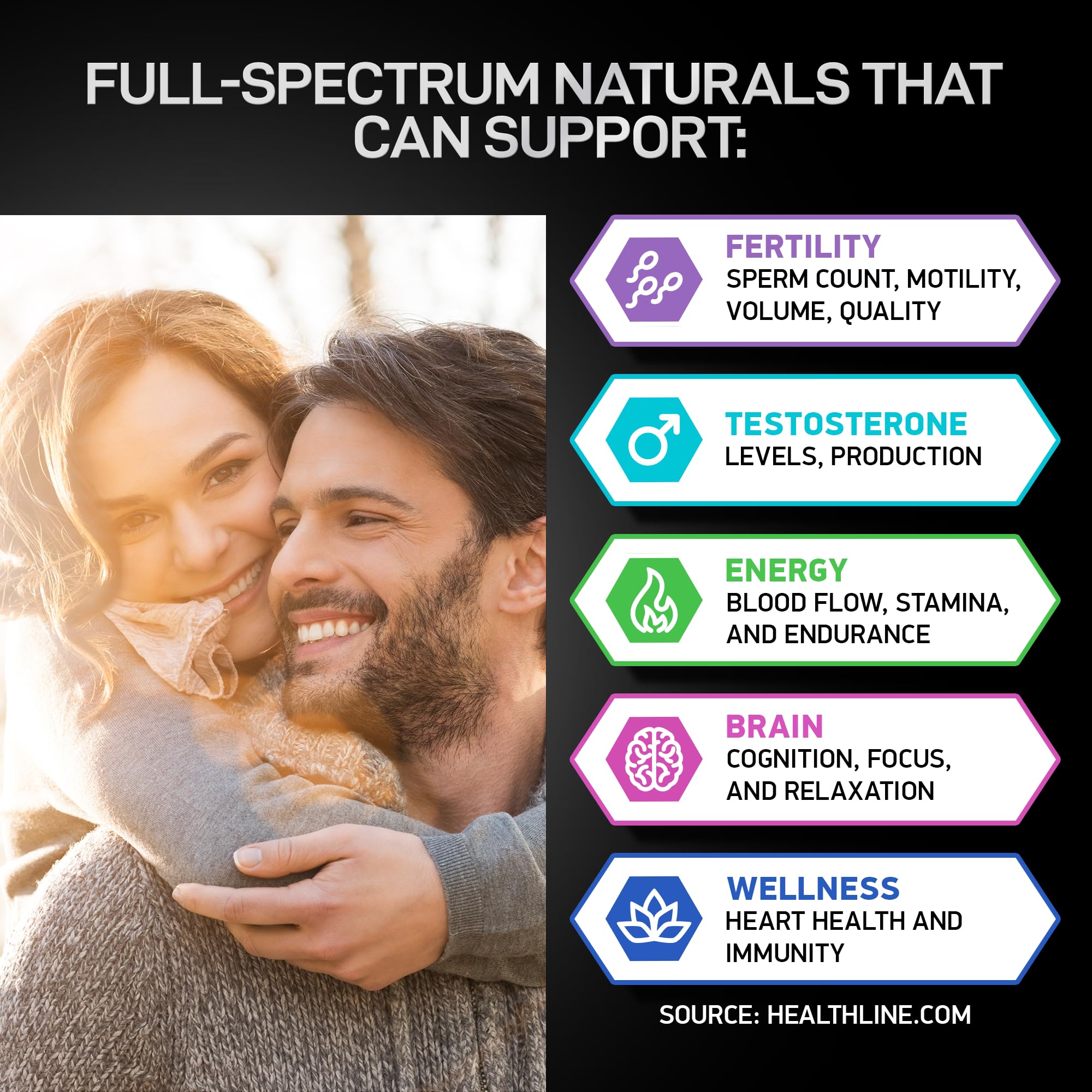 Fertility Supplements for Men - Zinc, Maca, Ashwagandha, L-Arginine - Male Vitality Conception for Him - Count and Motility Pregnancy Aid - Vitamins and Male Fertility Support Supplement - 120 Pills BIOACTIVE LABS buy supplements canada