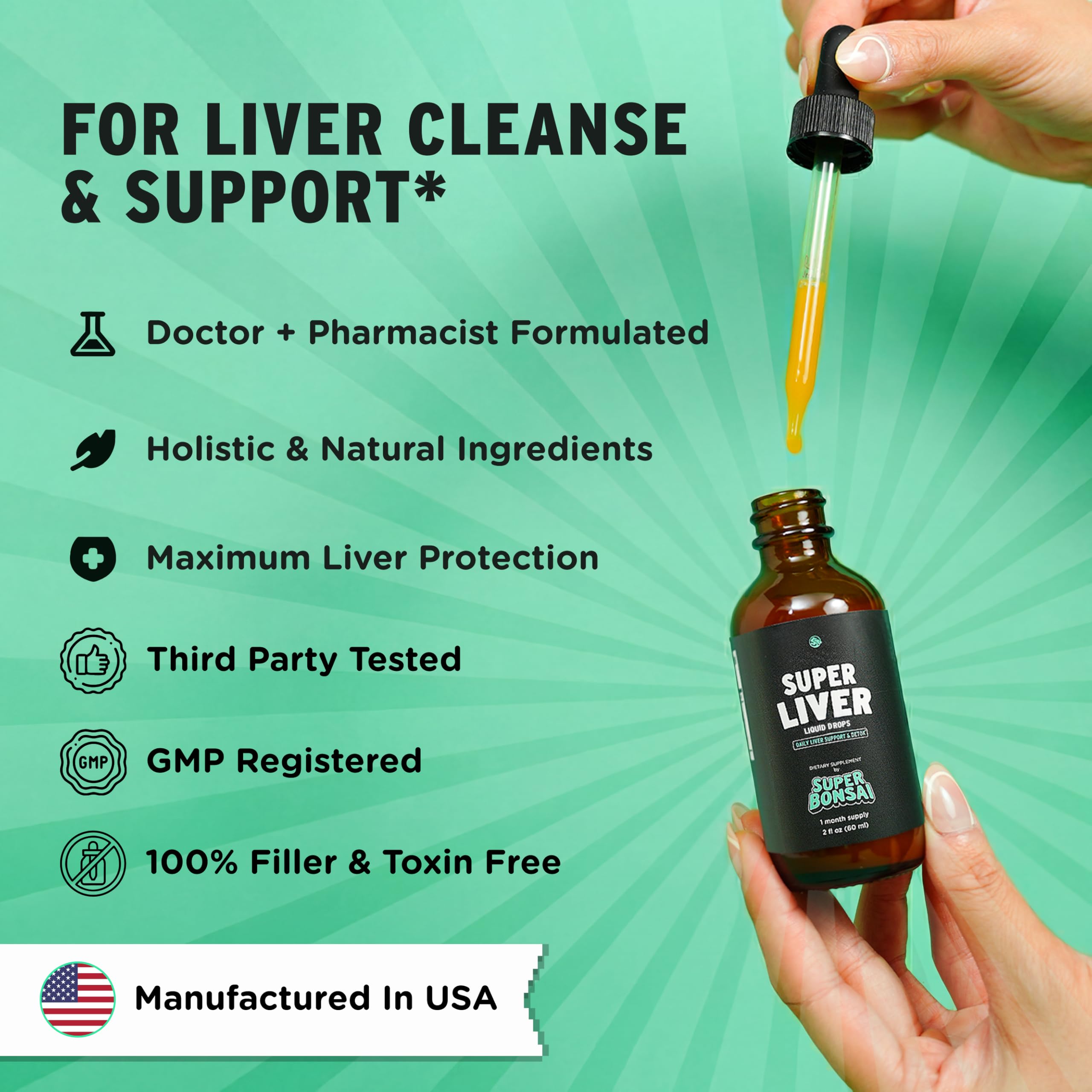 SuperBonsai Super Liver Support with Milk Thistle - All Natural Liver Cleanse Detox & Repair Aid - Doctor-Formulated Liver Supplement SuperBonsai buy supplements canada