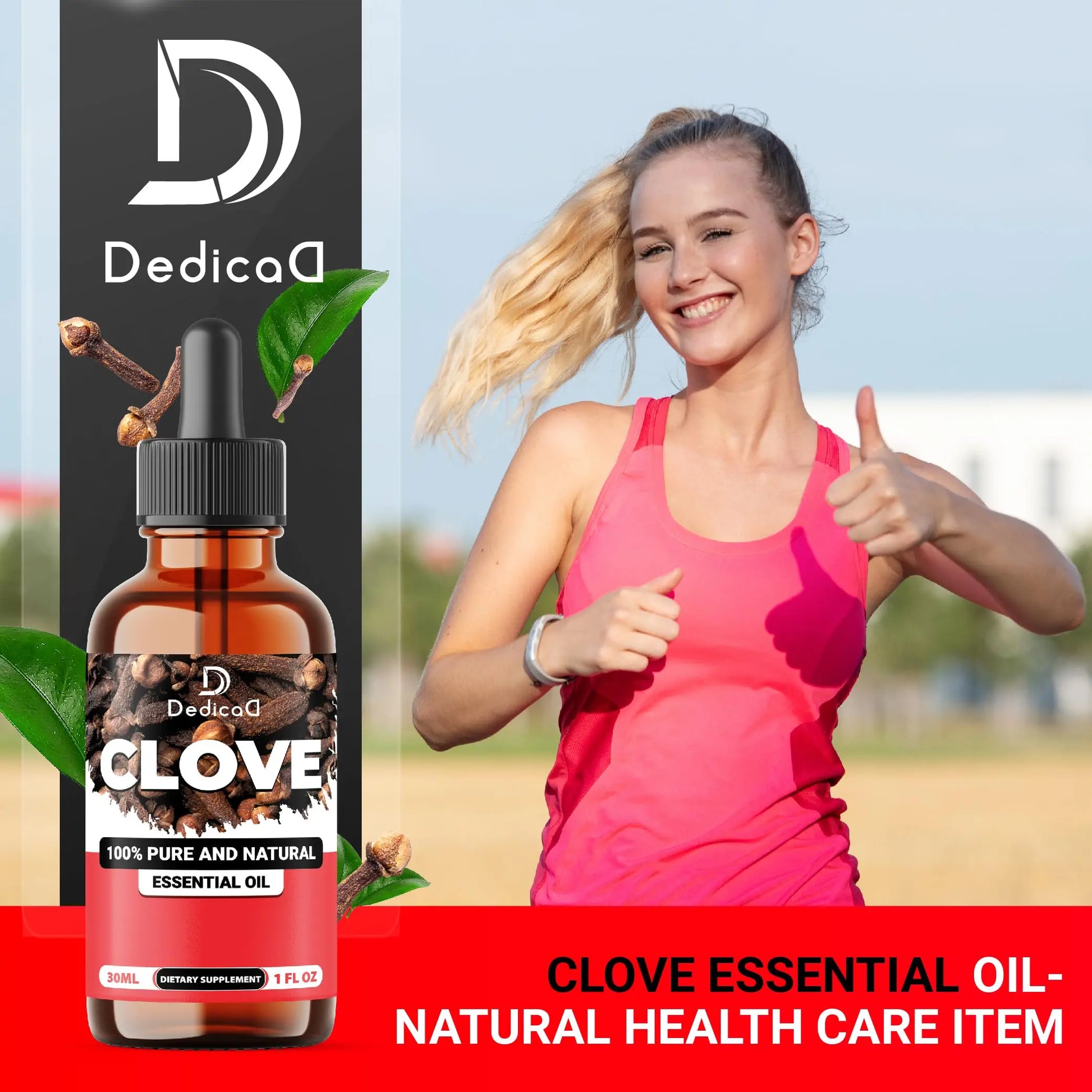 DEDICAD - 1 FL Oz - 30ml - Clove Essential Oil Supplement – for Toothache, Oral Care, Skin & Hair – Clove Oil Organic DEDICAD buy supplements canada