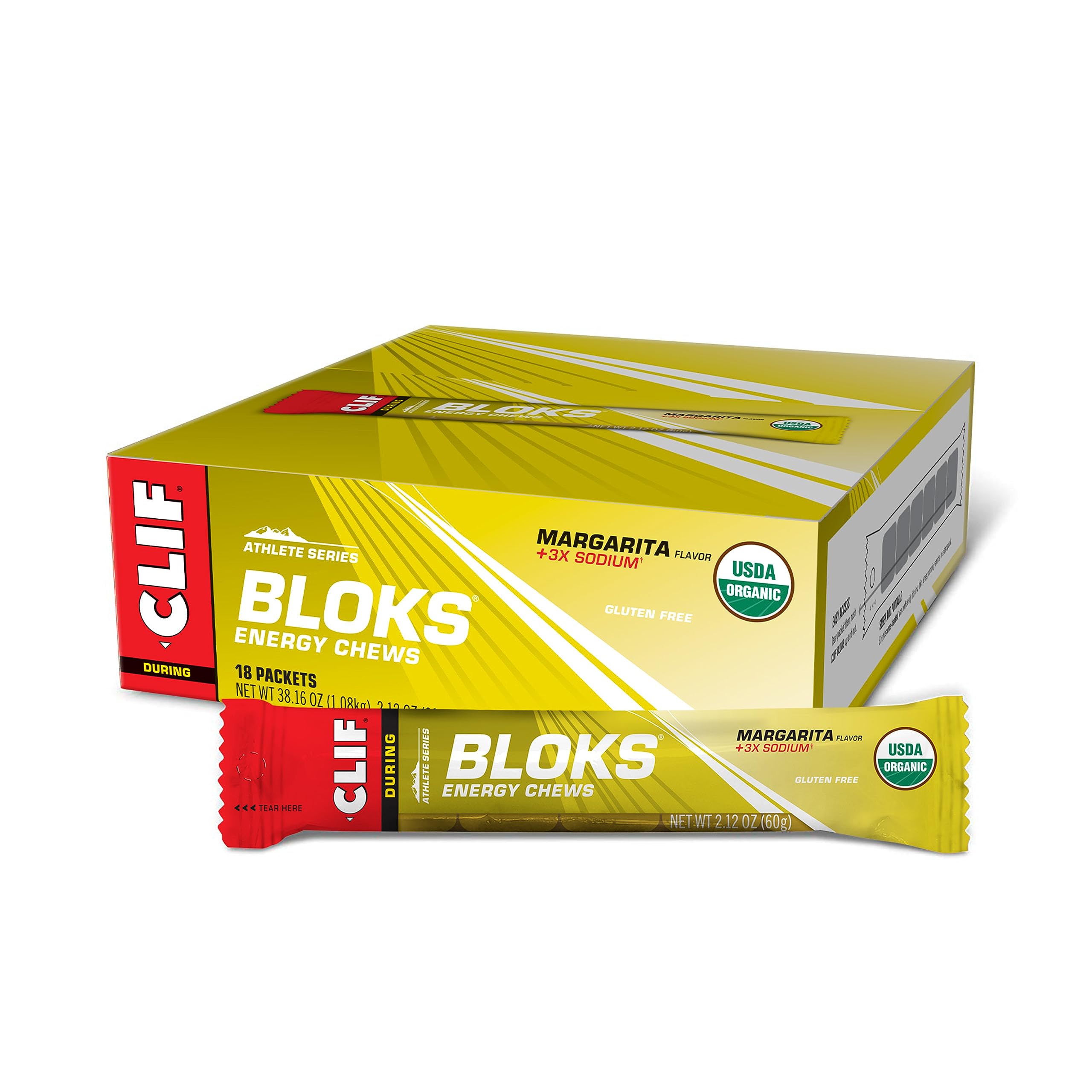 CLIF BLOKS - Margarita Flavor with 3X Sodium - Energy Chews - Non-GMO Clif Bar buy supplements canada
