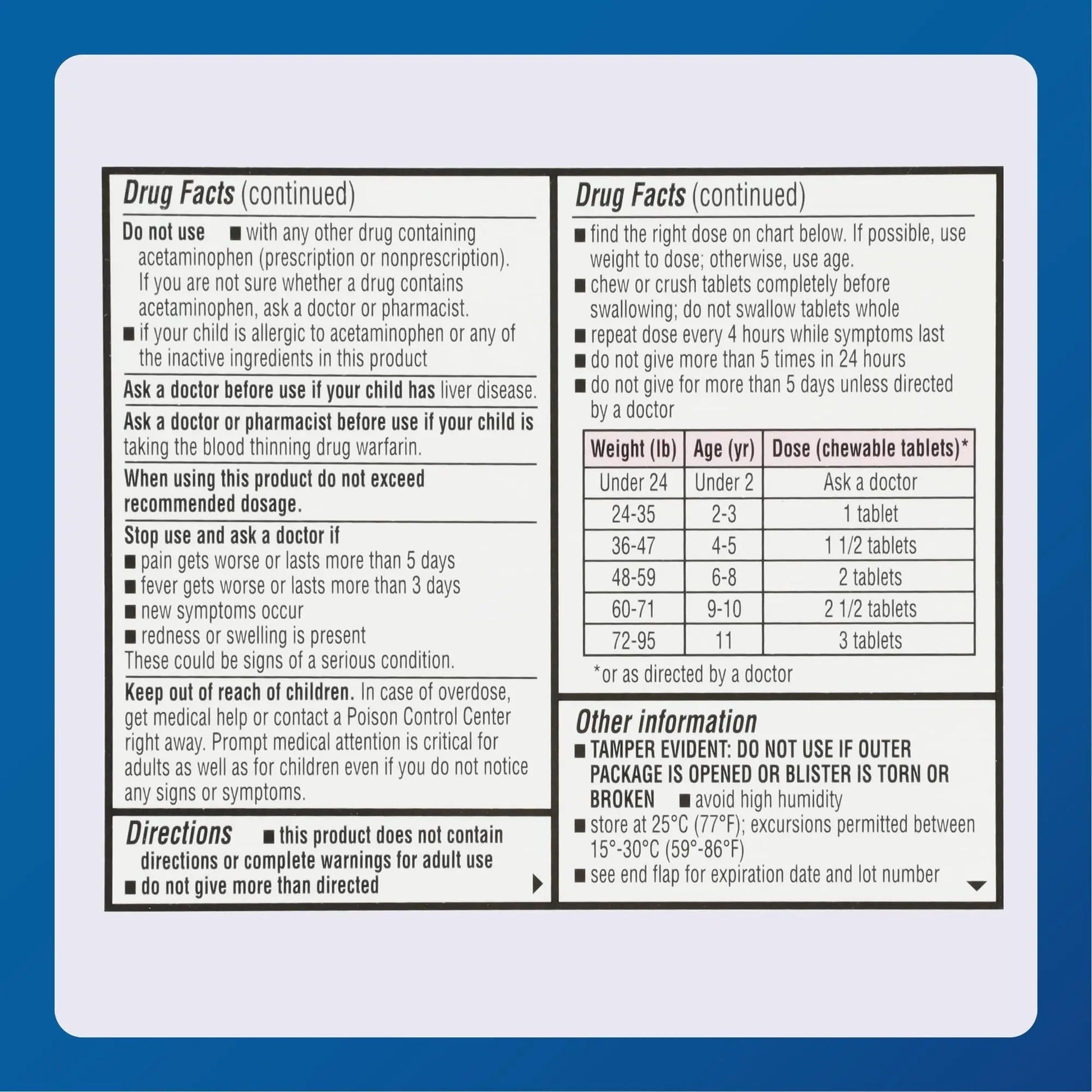 MAJOR Children’s Mapap Acetaminophen 160 mg Chewable Tablets - Pain Reliever/Fever Reducer - Aspirin Free - Ibuprofen Free - for Ages 2 to 11-24 Count (3 Pack) MAJOR buy supplements canada
