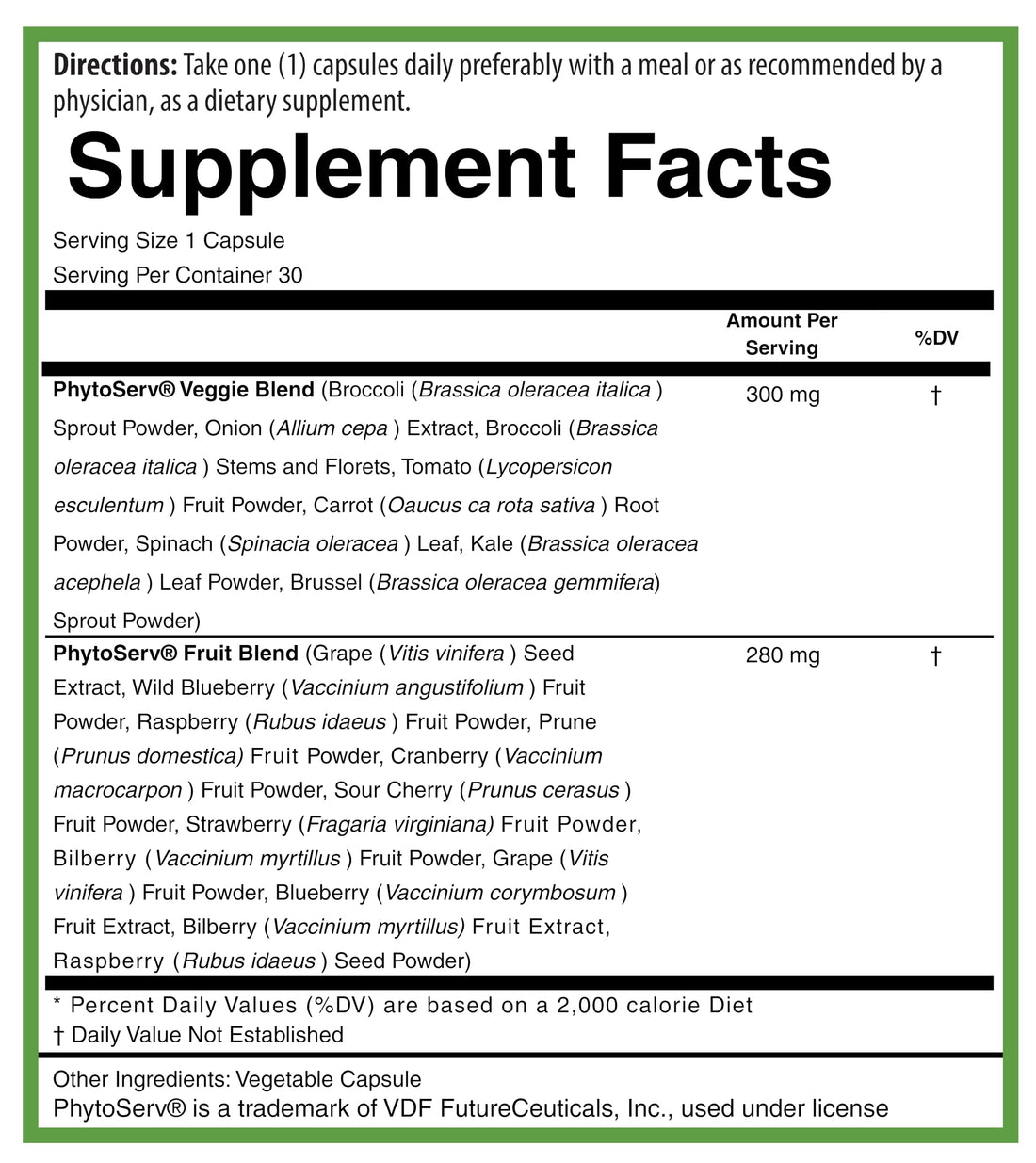PURE® Greens & Reds Capsules - 30 Servings - 9 Daily Servings of Fruits & Vegetables in 1 Capsule - PhytoServ® Superfood Blend with Broccoli, Kale & Berries - Plant-Based Phytonutrient Shield PURE buy supplements canada