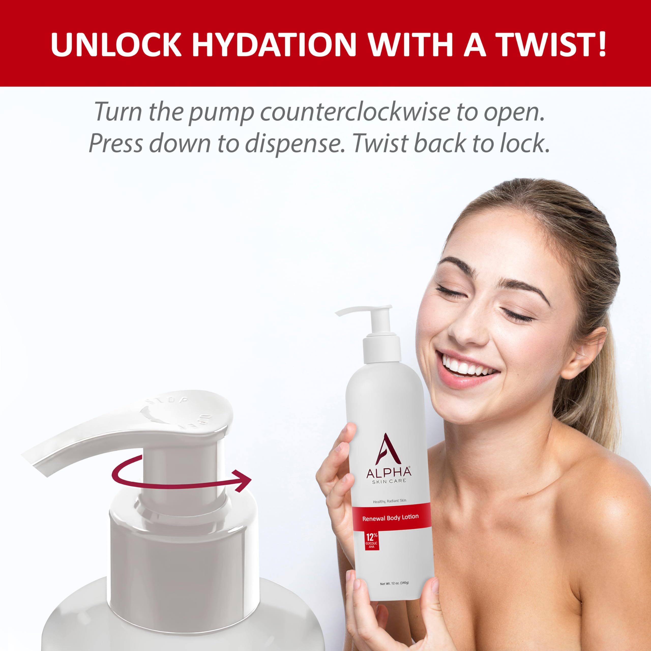 Alpha Skin Care Revitalizing Body Lotion, 12% Glycolic AHA, Simple & Effective Daily Moisturizer with Alpha Hydroxy Acid Alpha buy supplements canada