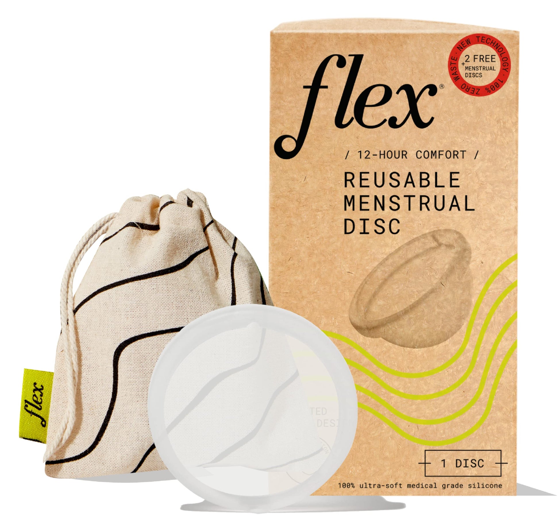 Flex Reusable Disc | Reusable Menstrual Disc | Tampon, Pad, and Cup Alternative | Capacity of 6 Super FLEX buy supplements canada