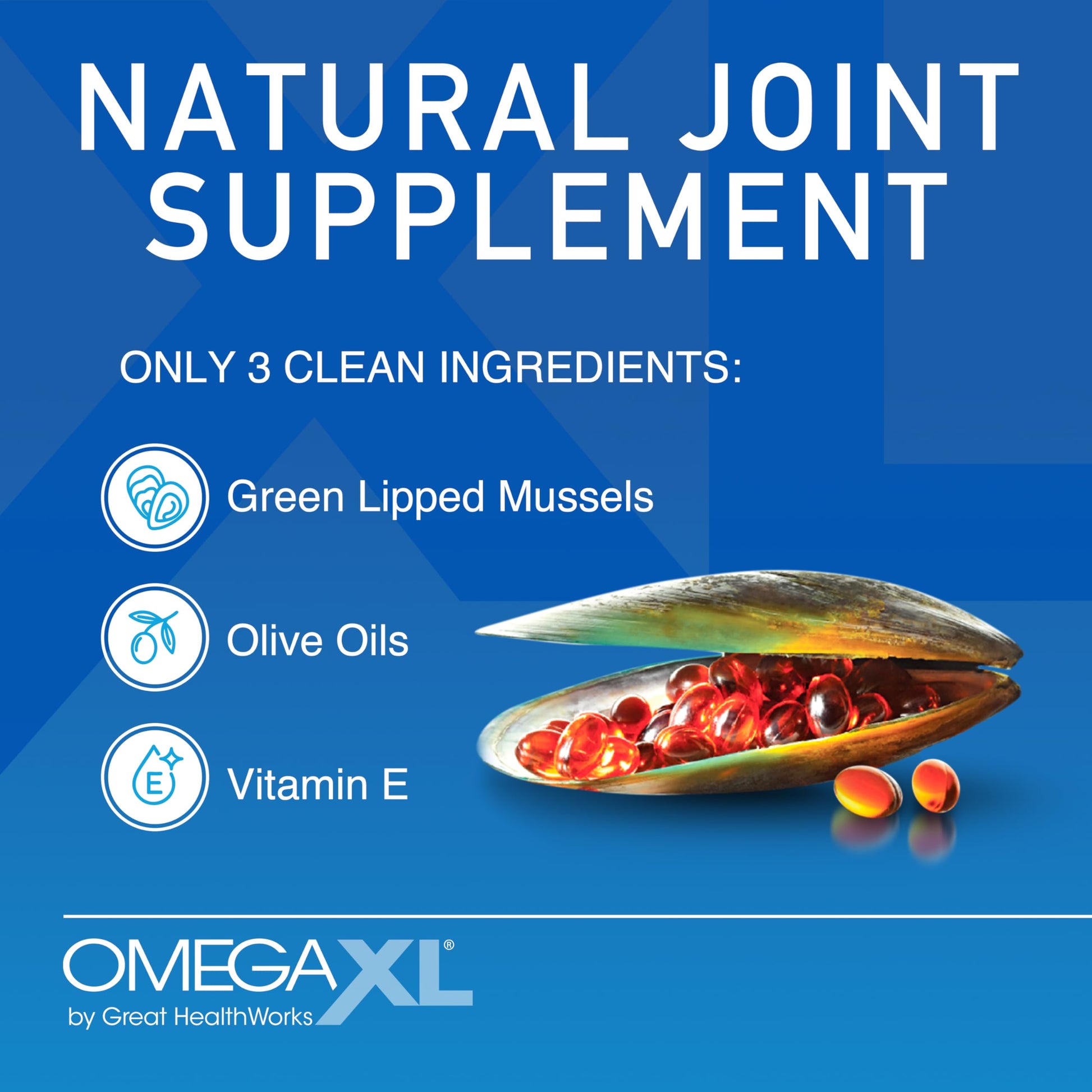 OmegaXL Joint Support Supplement - Natural Muscle Support, Green Lipped Mussel Oil, Soft Gel Pills, Drug-Free, 120 Count OmegaXL buy supplements canada